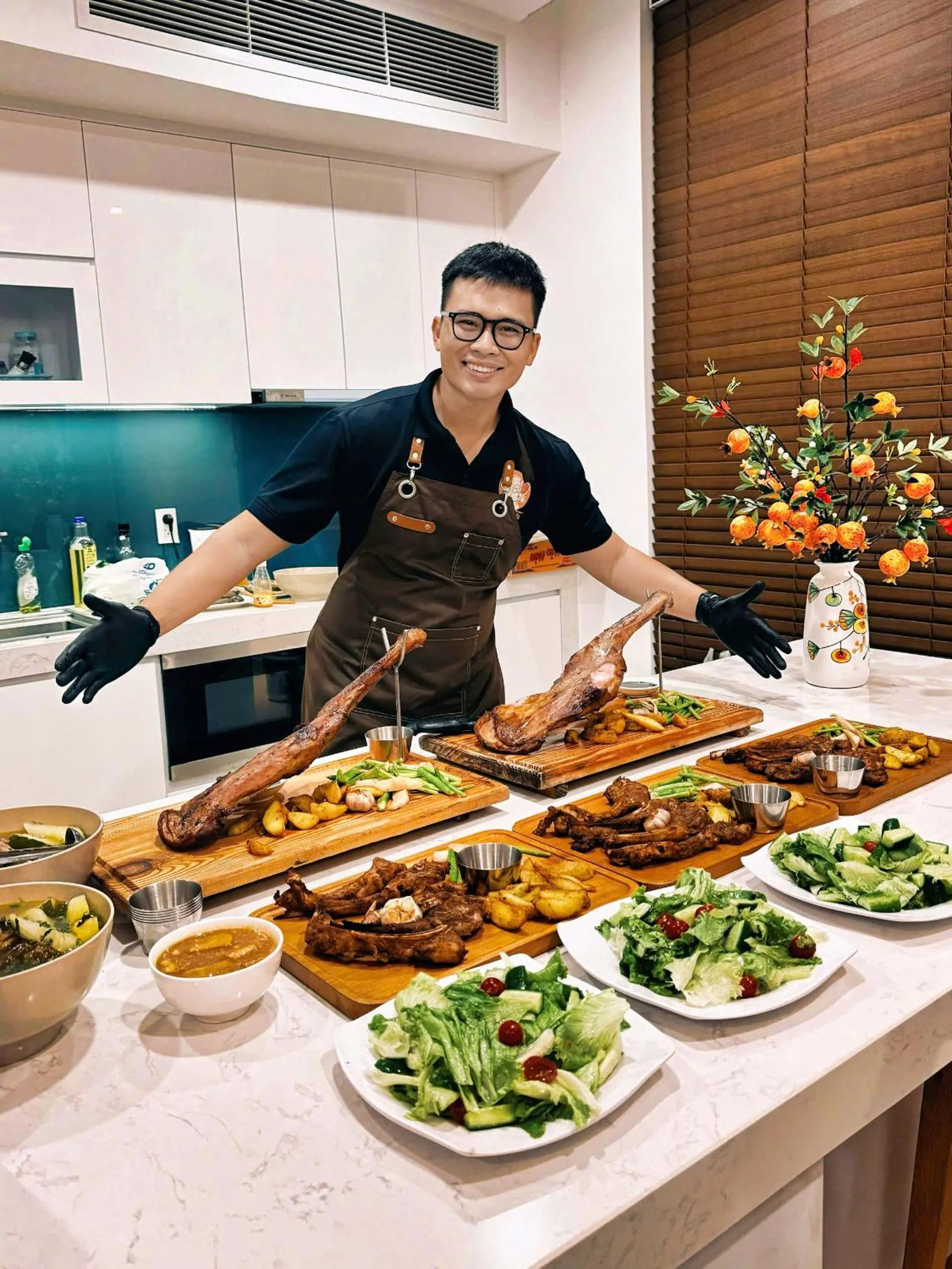 BBQ facilities in Seascape Villas In Long Beach Cam Ranh