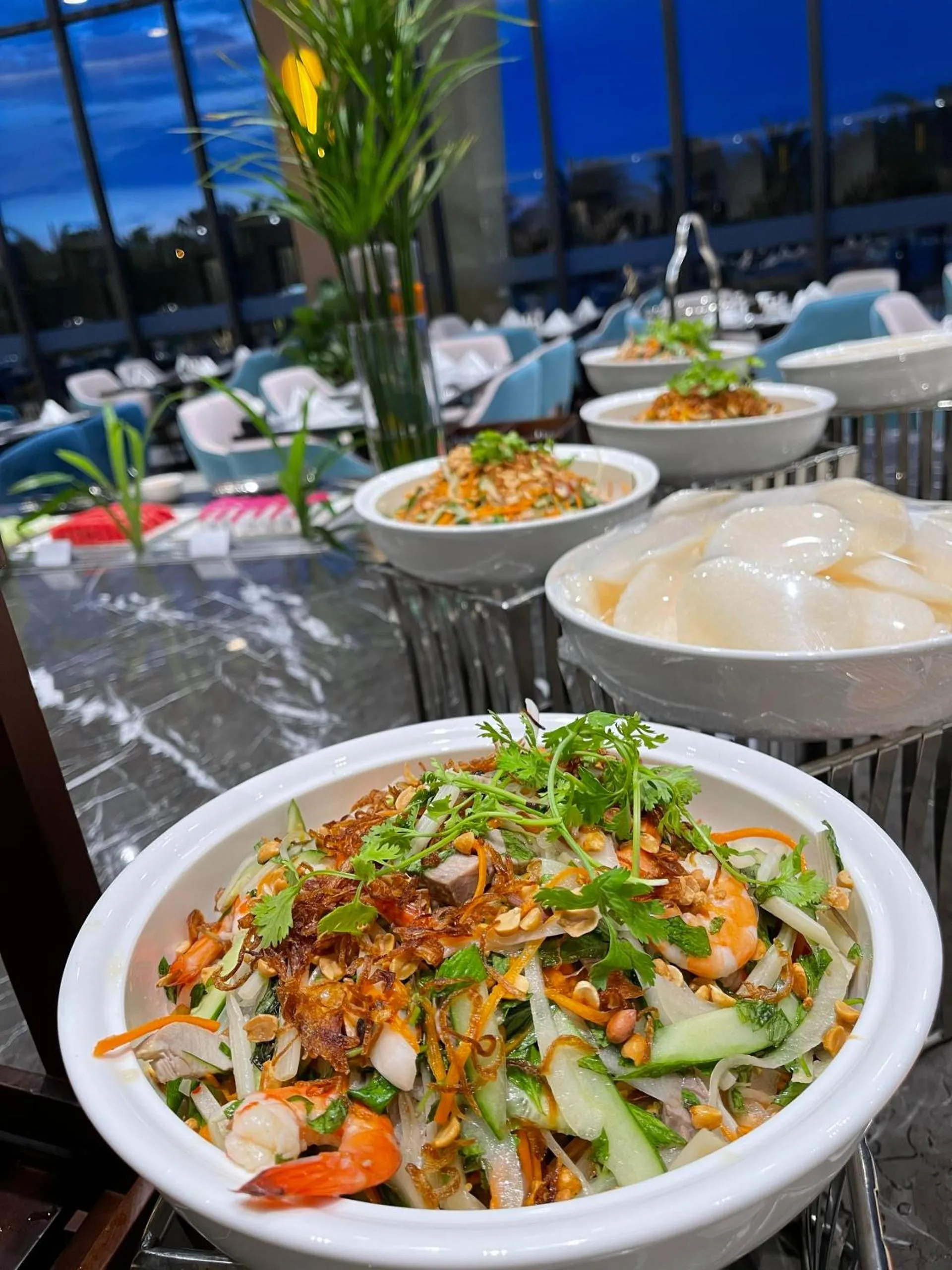 Buffet breakfast in Seascape Villas In Long Beach Cam Ranh