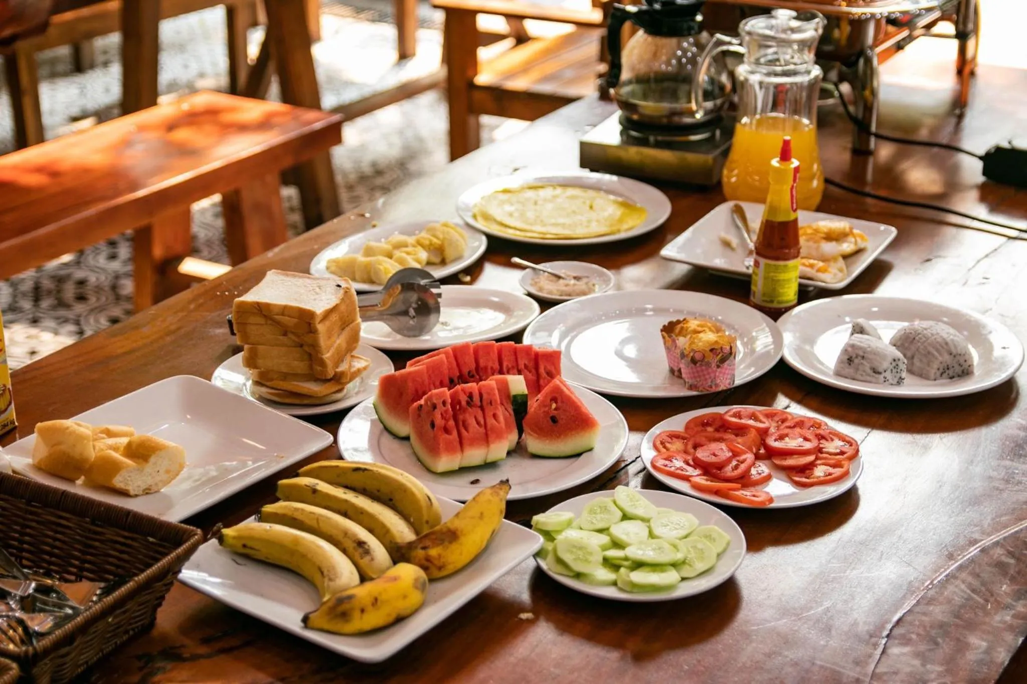 Food and drinks in Cao Thạch Homestay