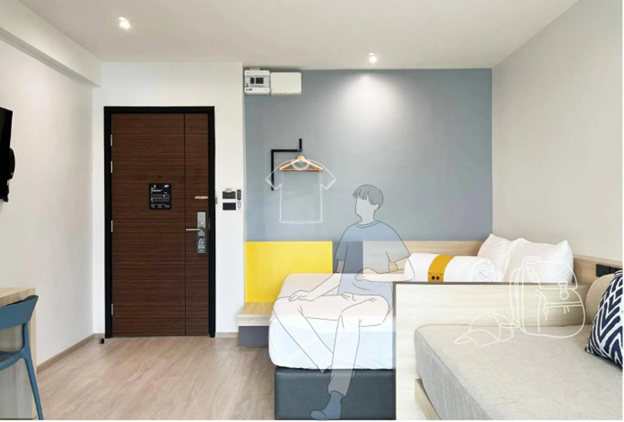 Bed in Hatyai Midtown Hotel