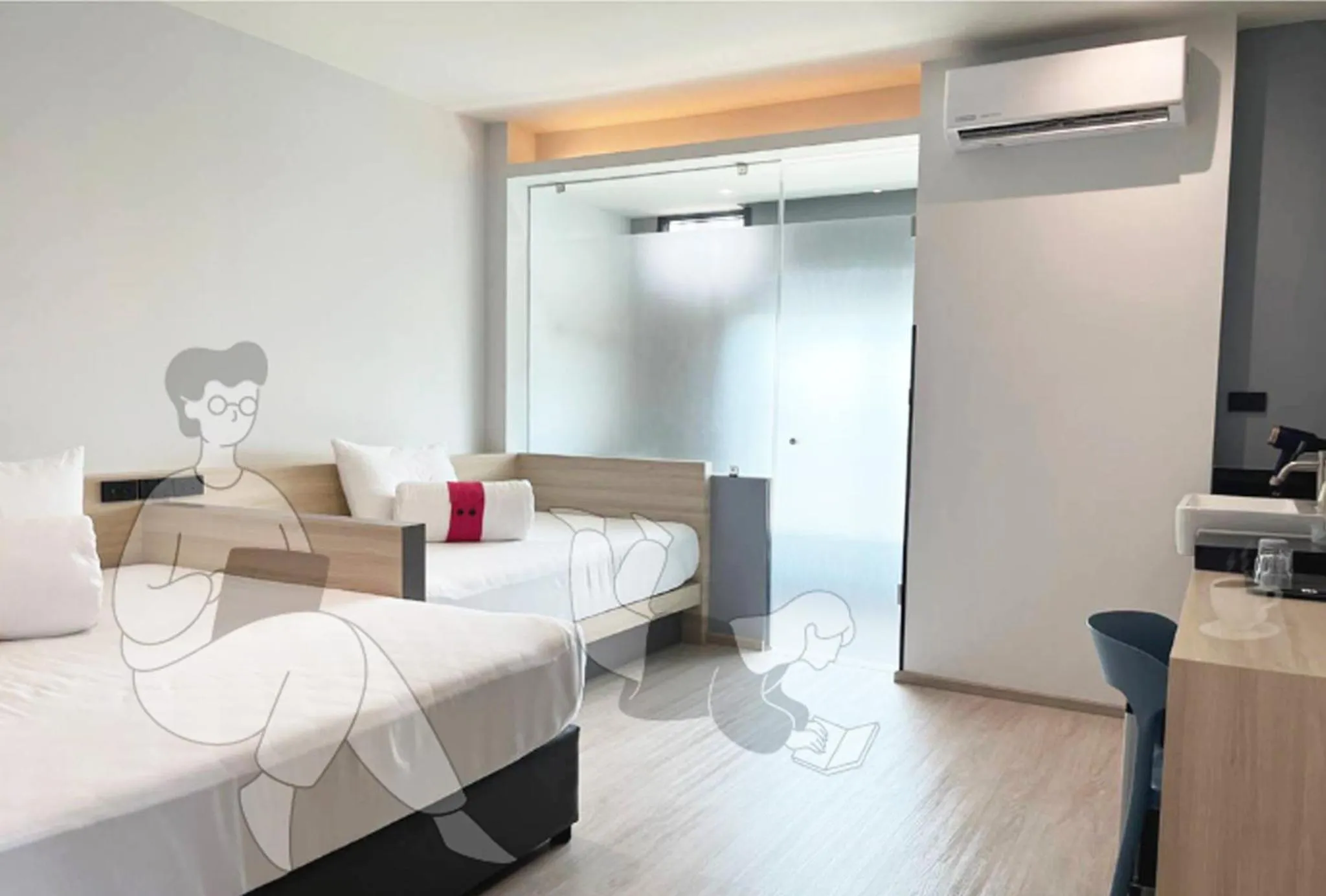 Bed in Hatyai Midtown Hotel