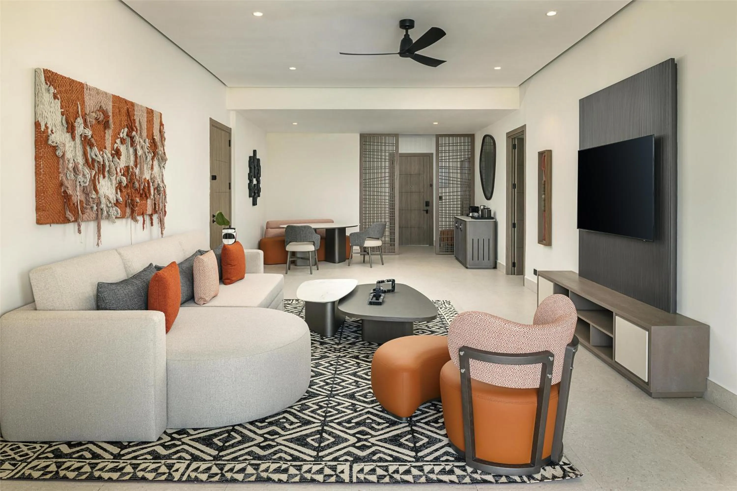 Living room in Zemi Miches Punta Cana All-Inclusive Resort, Curio by Hilton