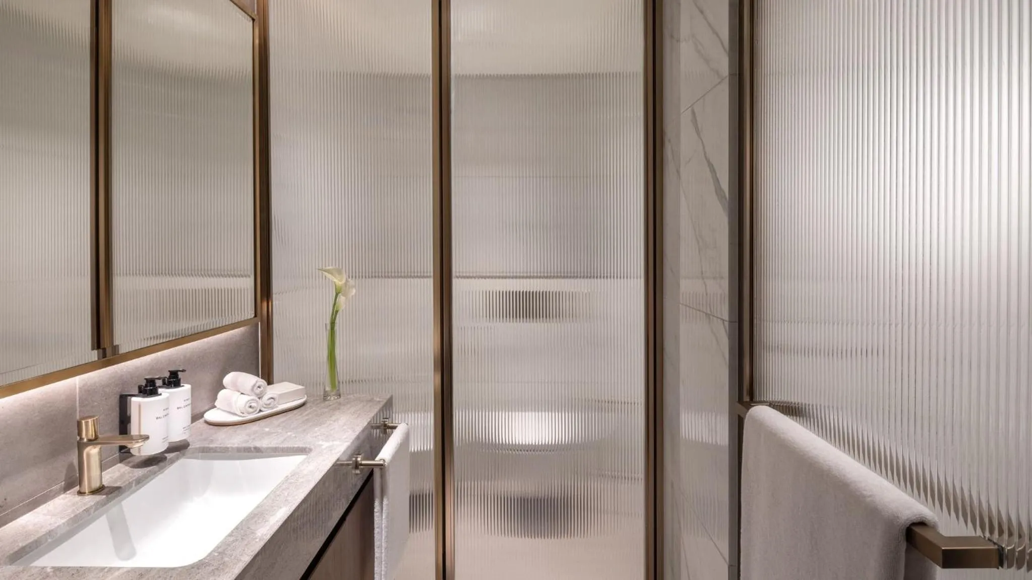 Bathroom in InterContinental Residences Dubai Business Bay by IHG