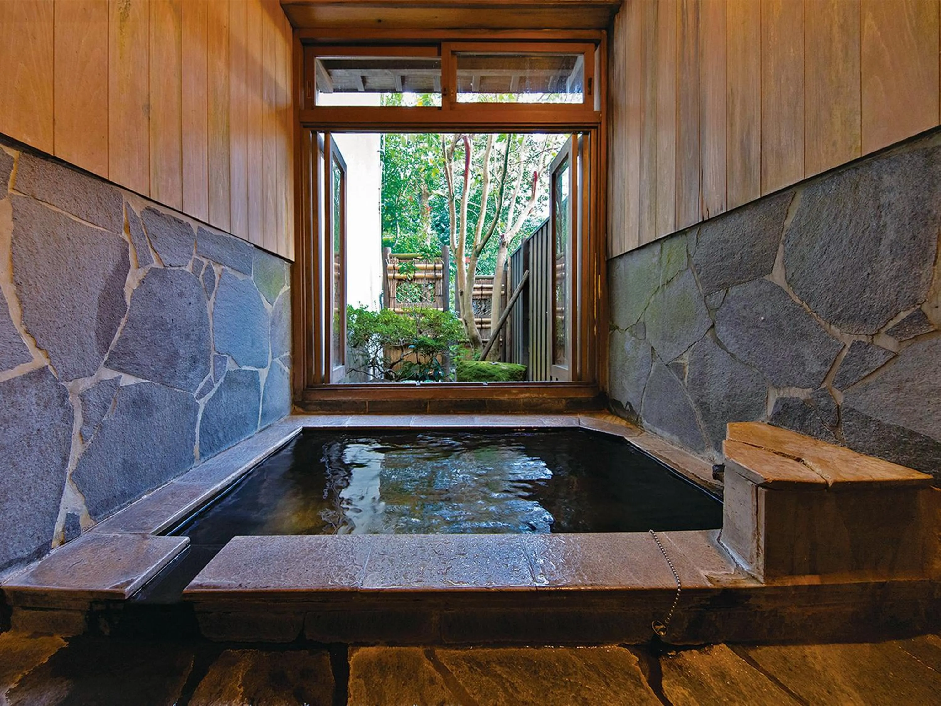 Bathroom in Yufuin Onsen Ryokan Hananomai