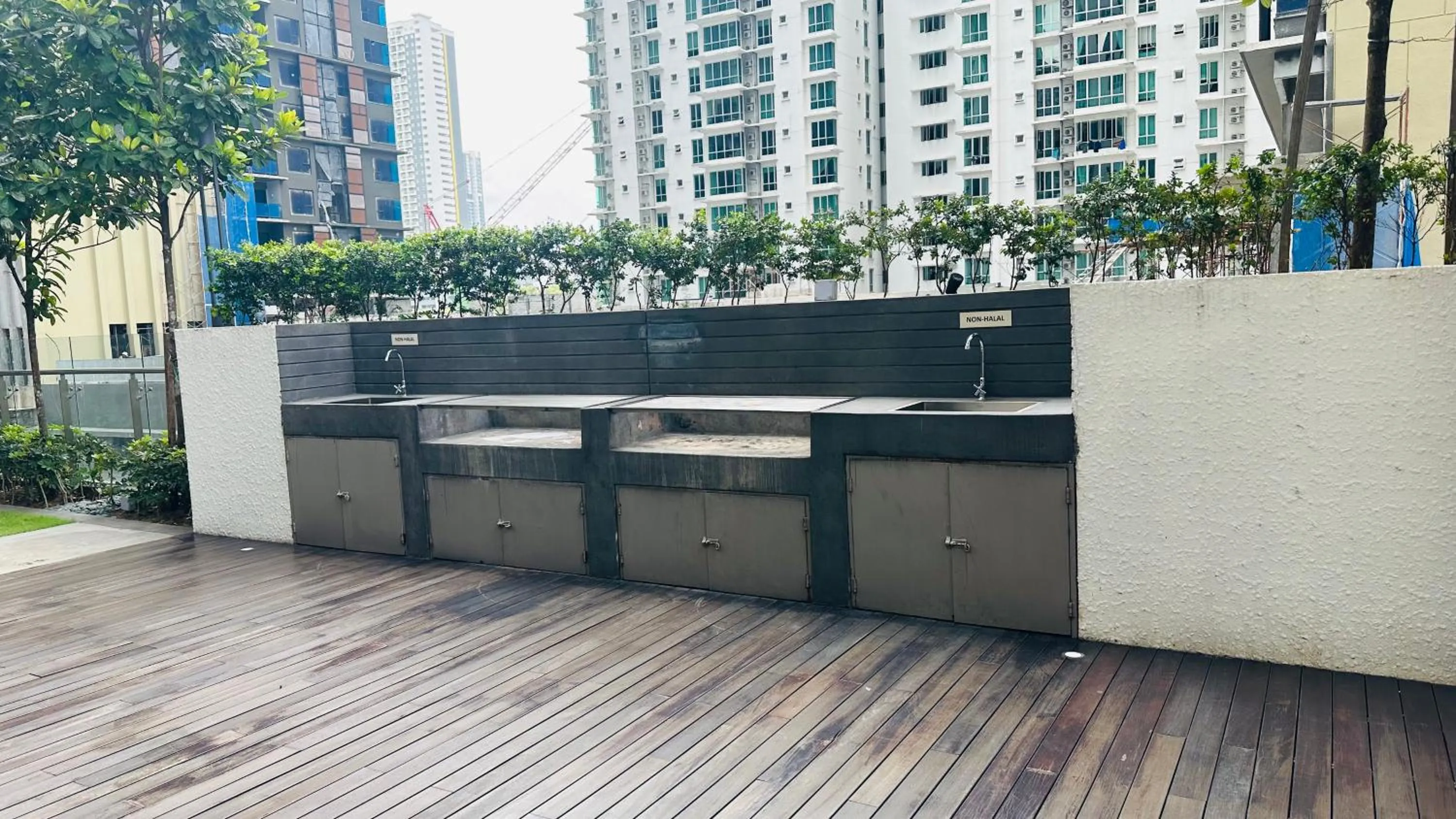 BBQ facilities in Inspirasi Mont Kiara Residency