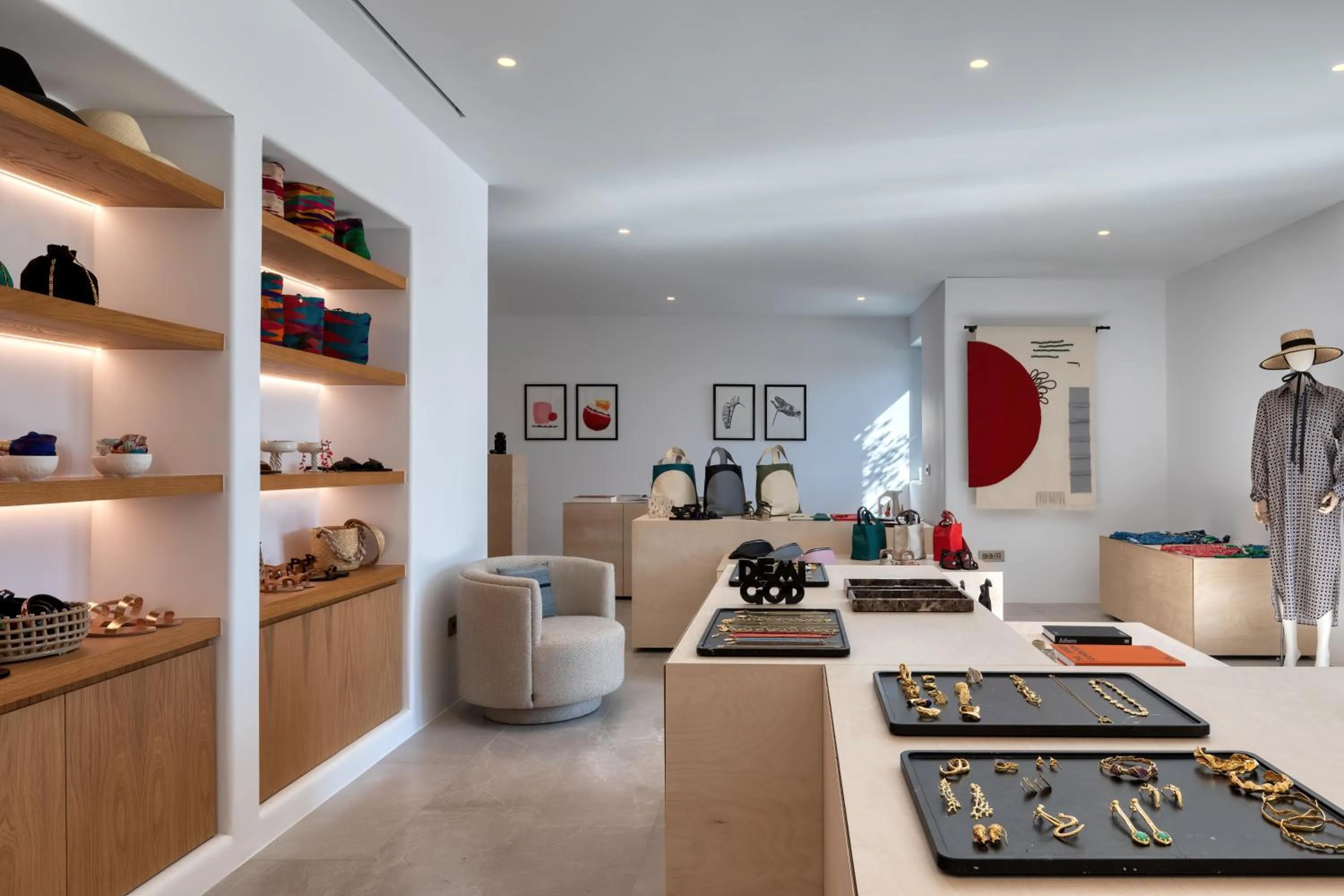 Shopping Area in Sandblu Santorini, LXR Hotels & Resorts