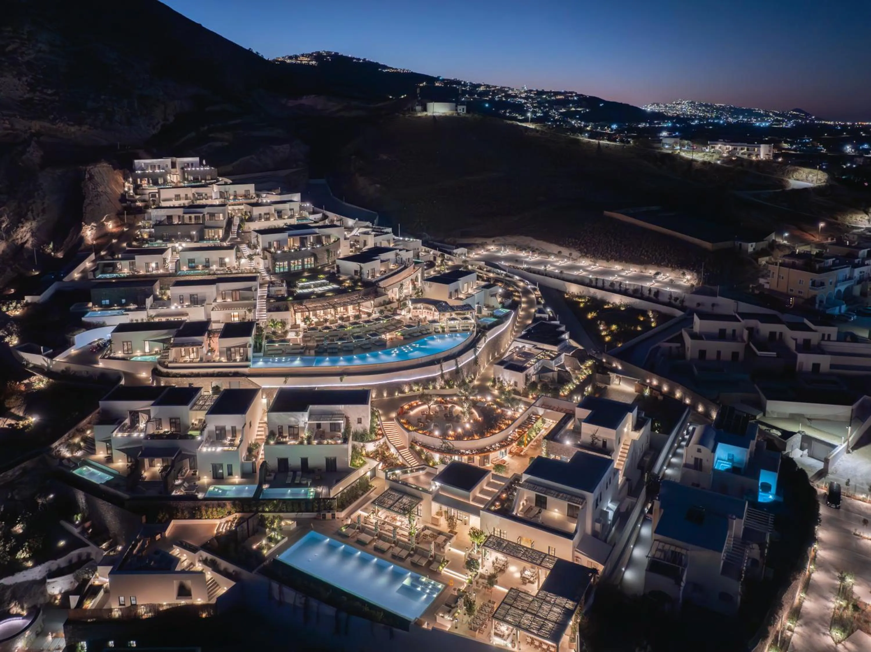 Bird's eye view in Sandblu Santorini, LXR Hotels & Resorts