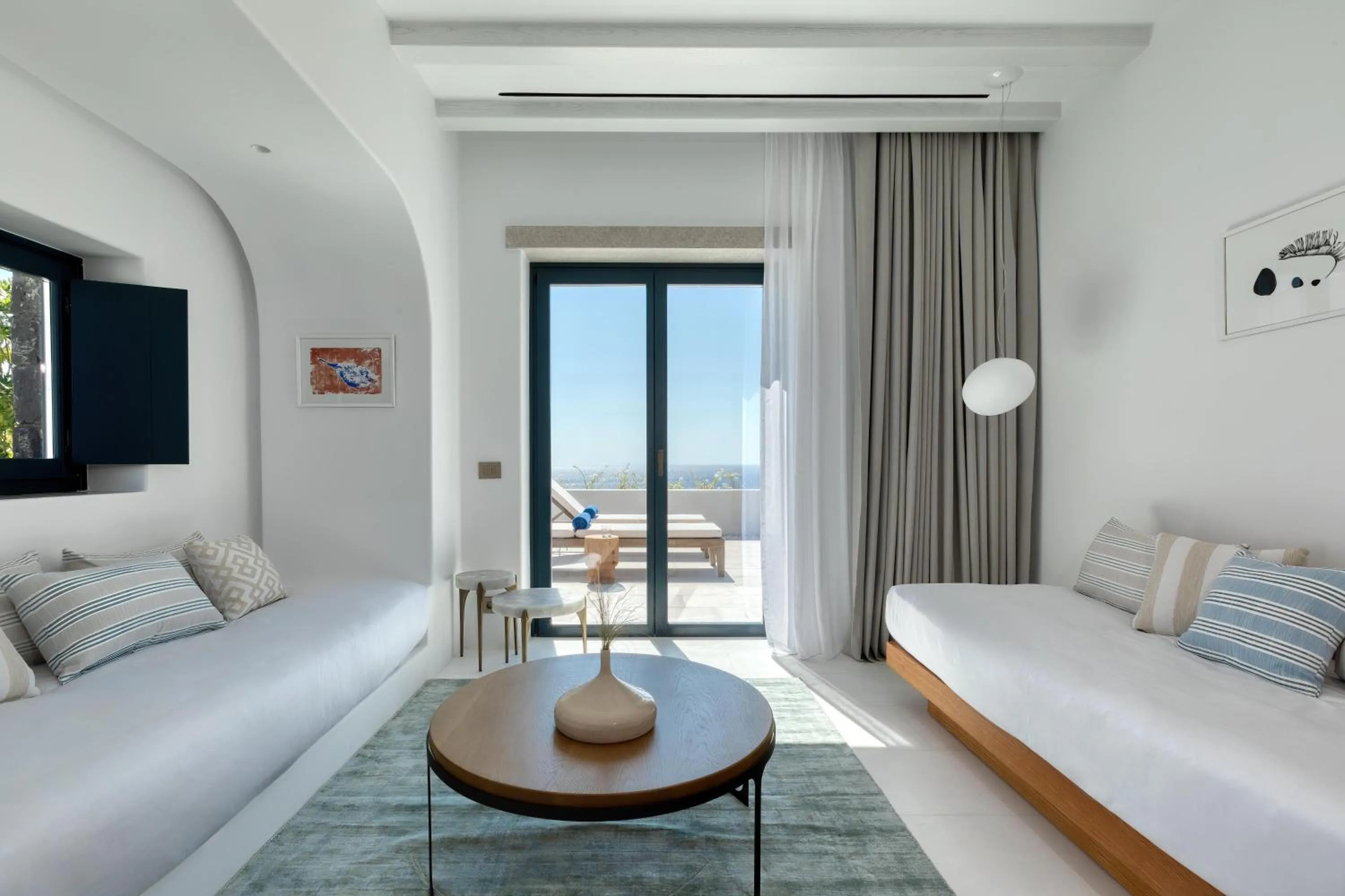 One-Bedroom Premium King Suite with Sea View in Sandblu Santorini, LXR Hotels & Resorts