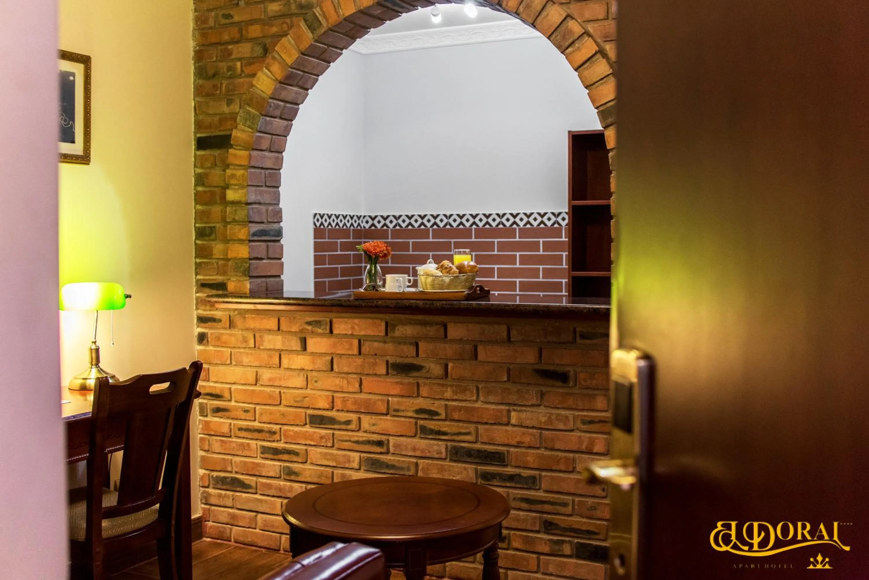 Kitchen or kitchenette in Apart Hotel El Doral