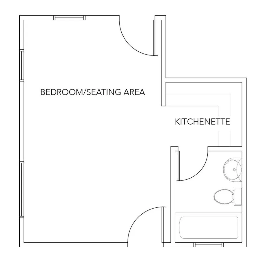 Floor plan in Modern Homestead Guest House
