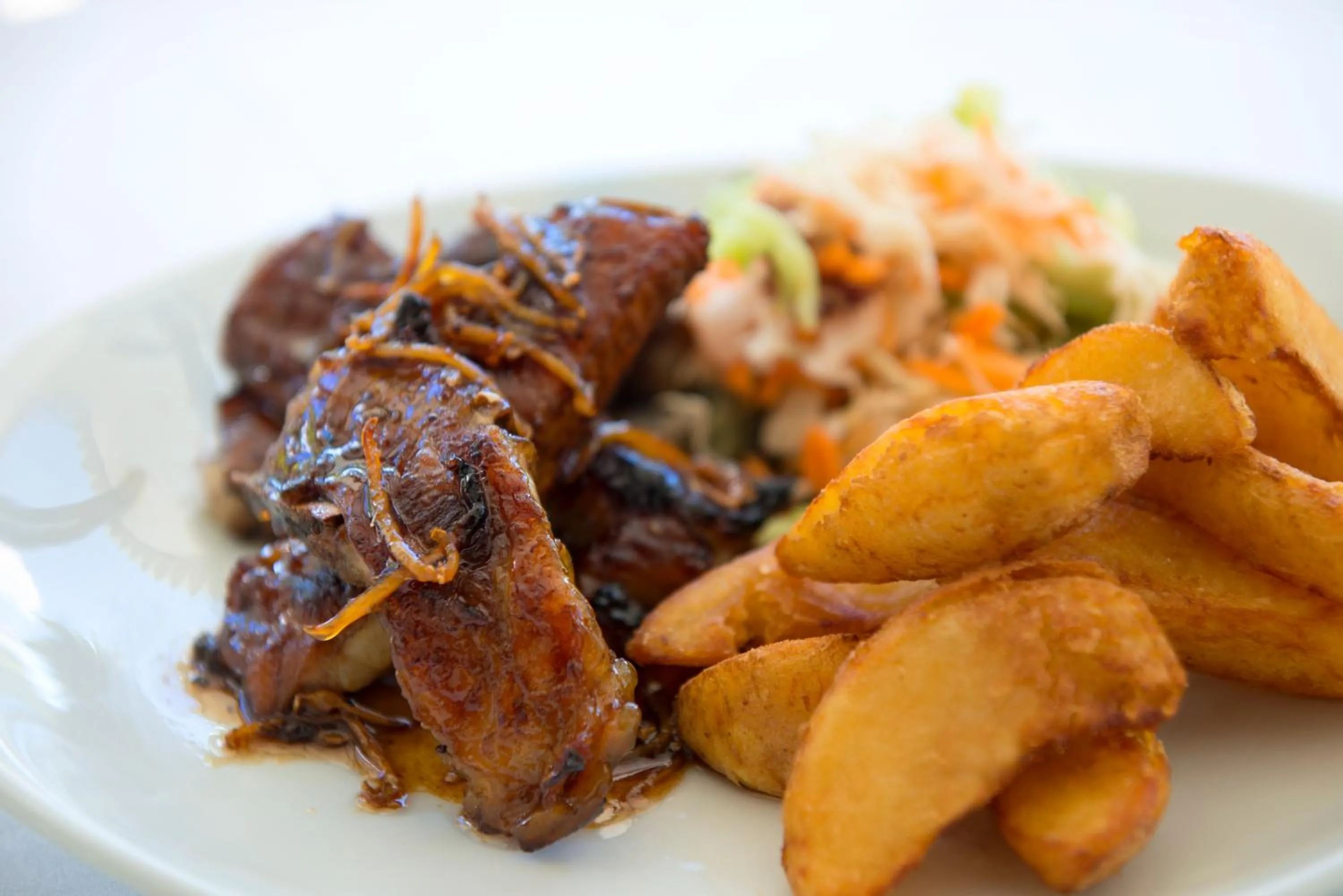 Food close-up in Auberge d'Anse Boileau & Restaurant Chez Plume