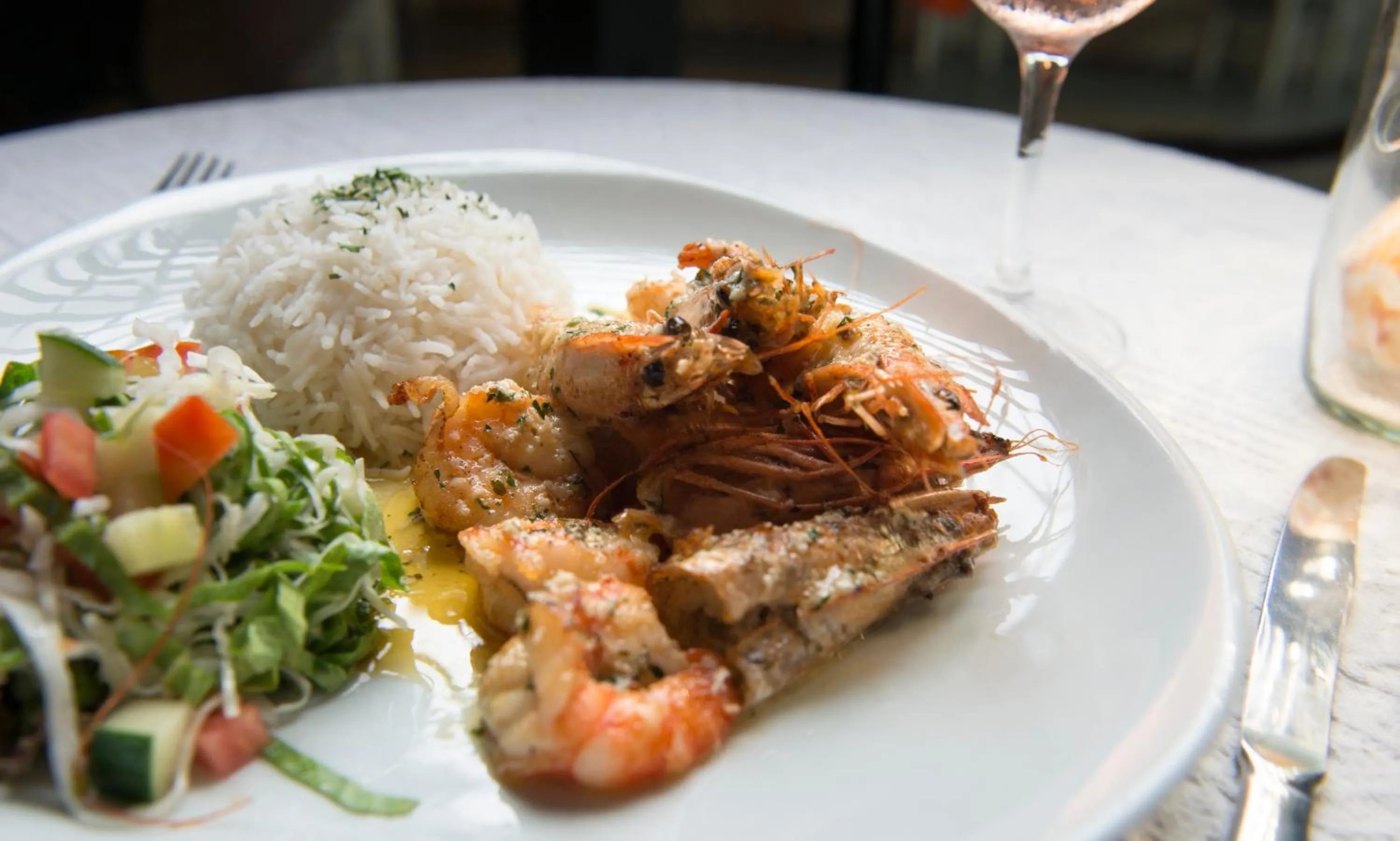 Food close-up in Auberge d'Anse Boileau & Restaurant Chez Plume