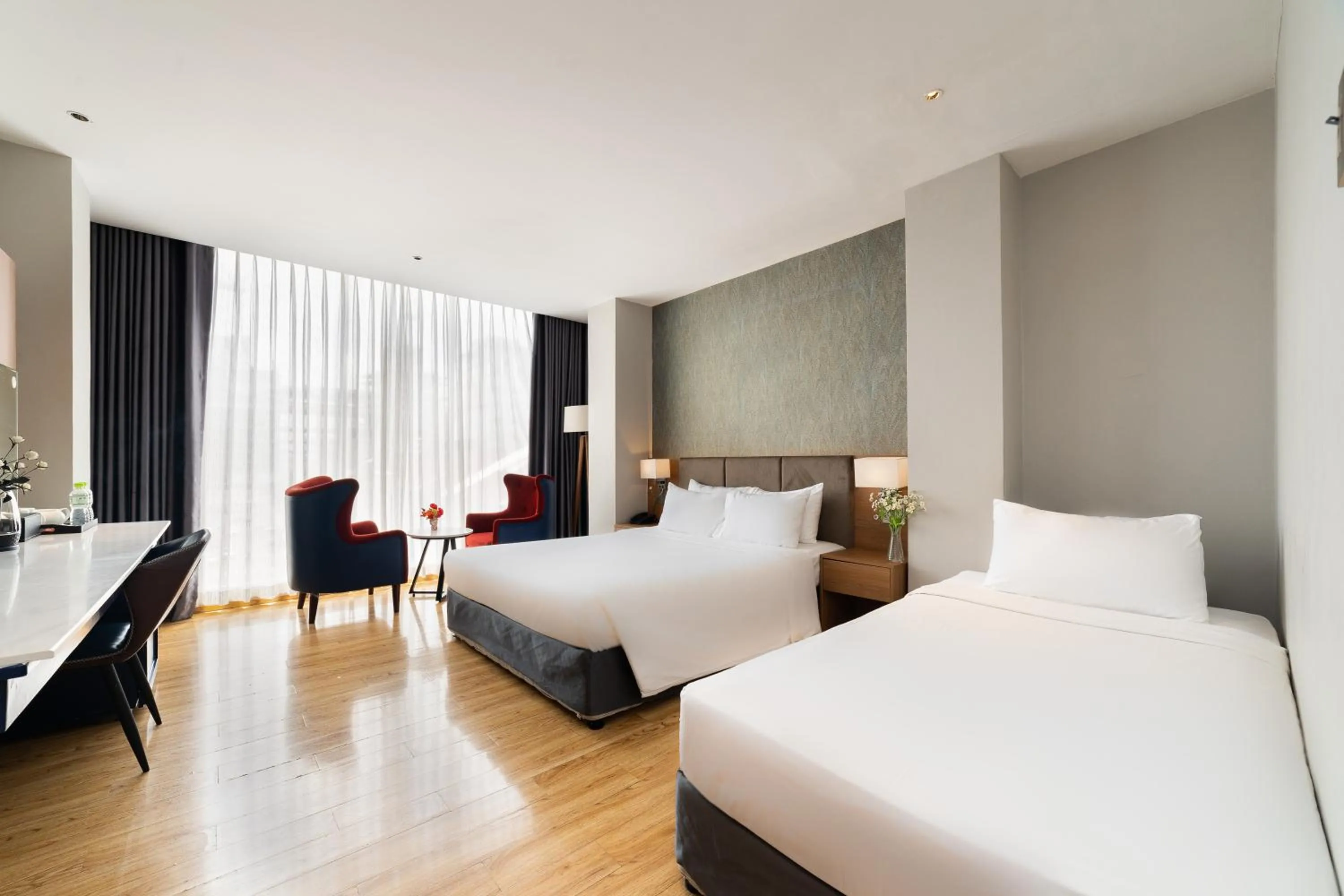 Bed in Nicecy NganHa Hotel