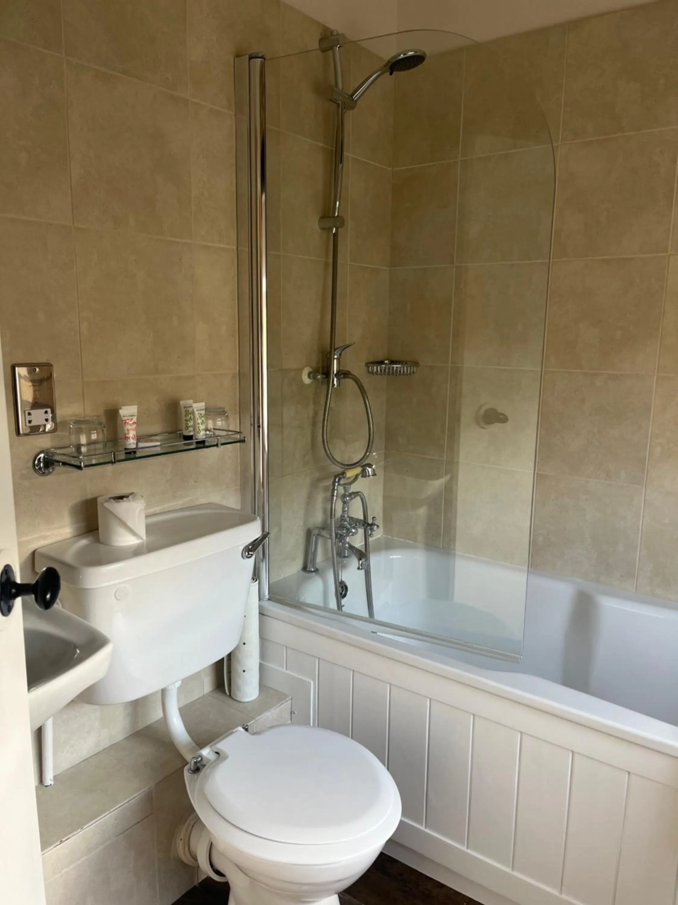 Shower in Noel Arms - "A Bespoke Hotel"