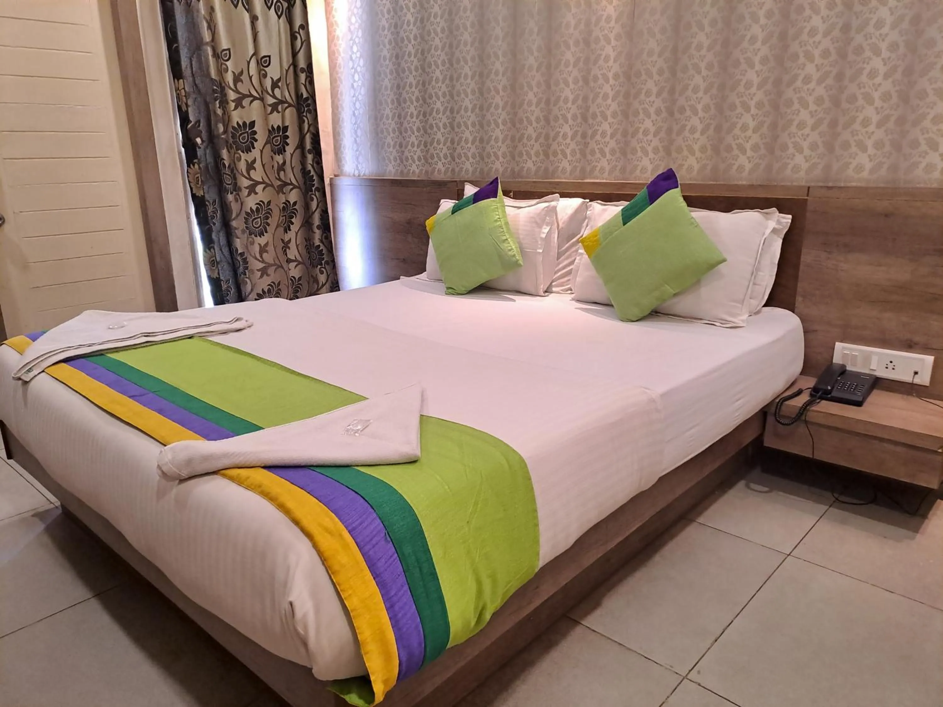 Bed in Hotel Tulsi