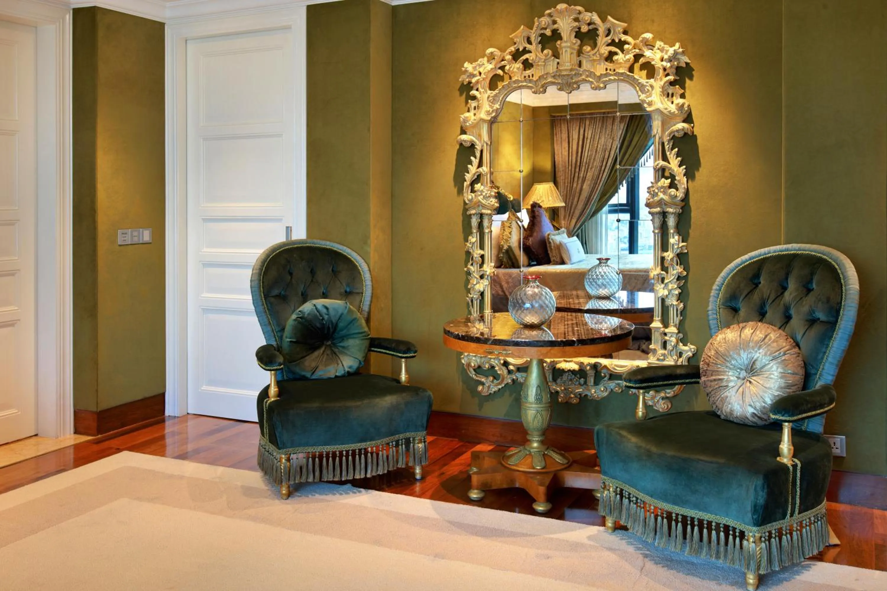 Seating area, Bed in The Reverie Saigon