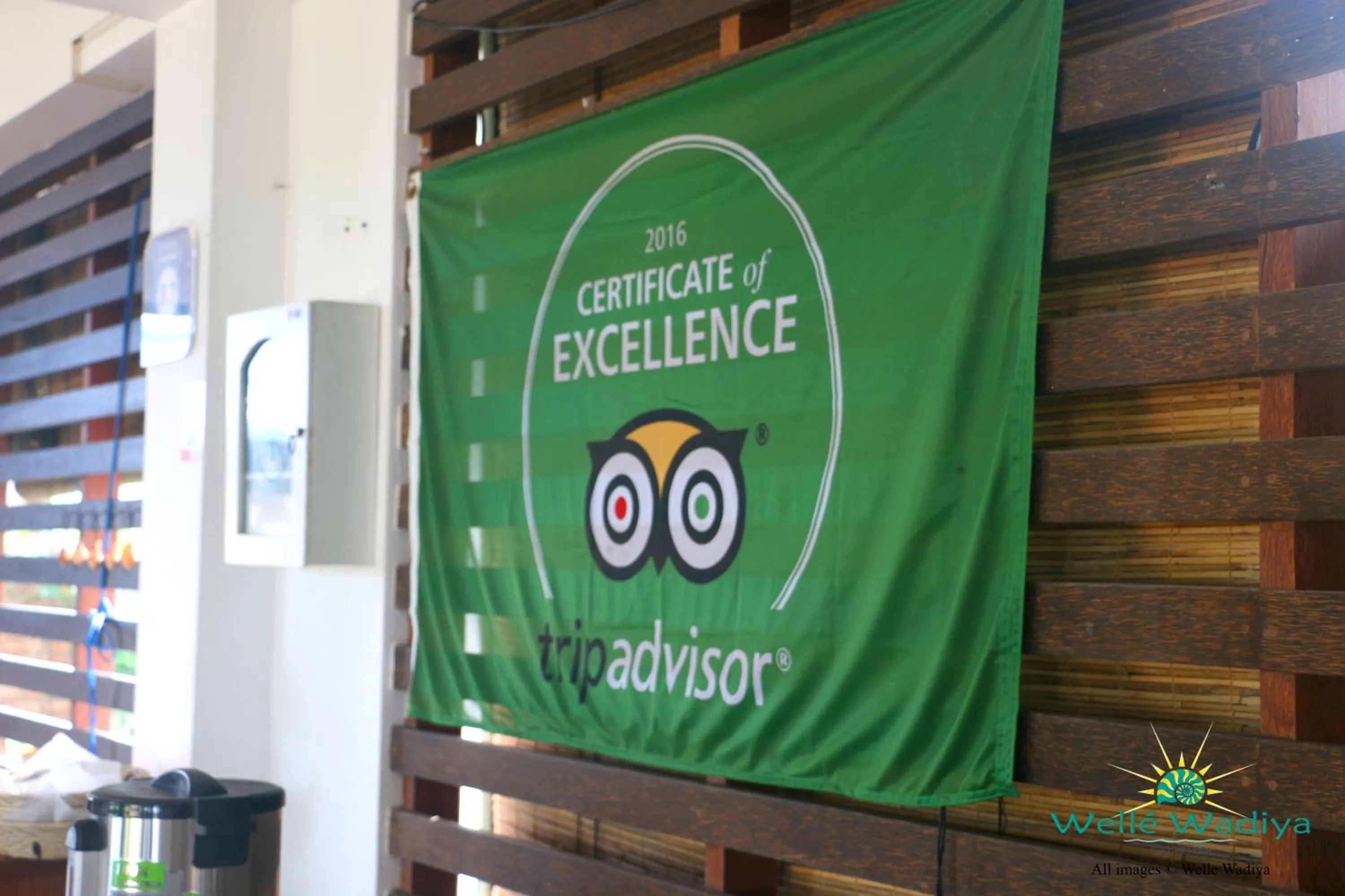 Certificate/Award in Wellé Wadiya Beach Villa