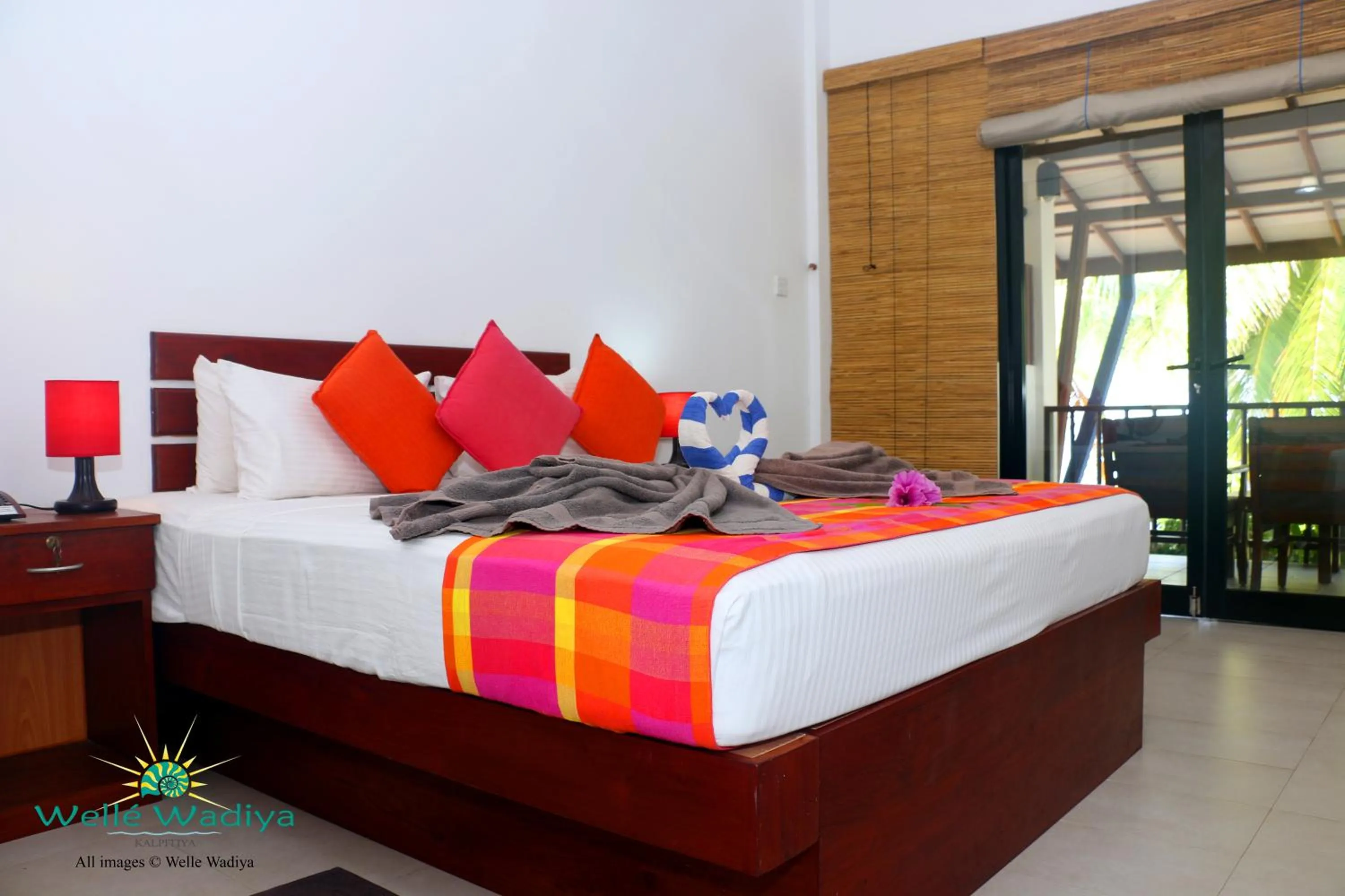 Bed in Wellé Wadiya Beach Villa