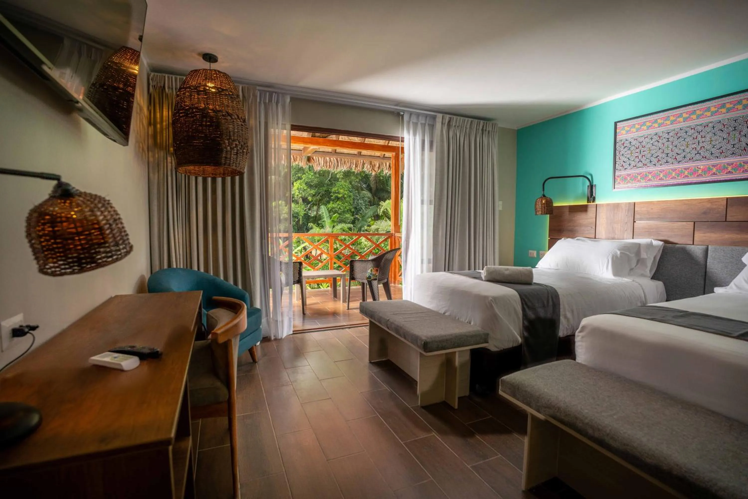 Photo of the whole room, Bed in IKAM Riverview Amazon Lodge - Asociado Casa Andina