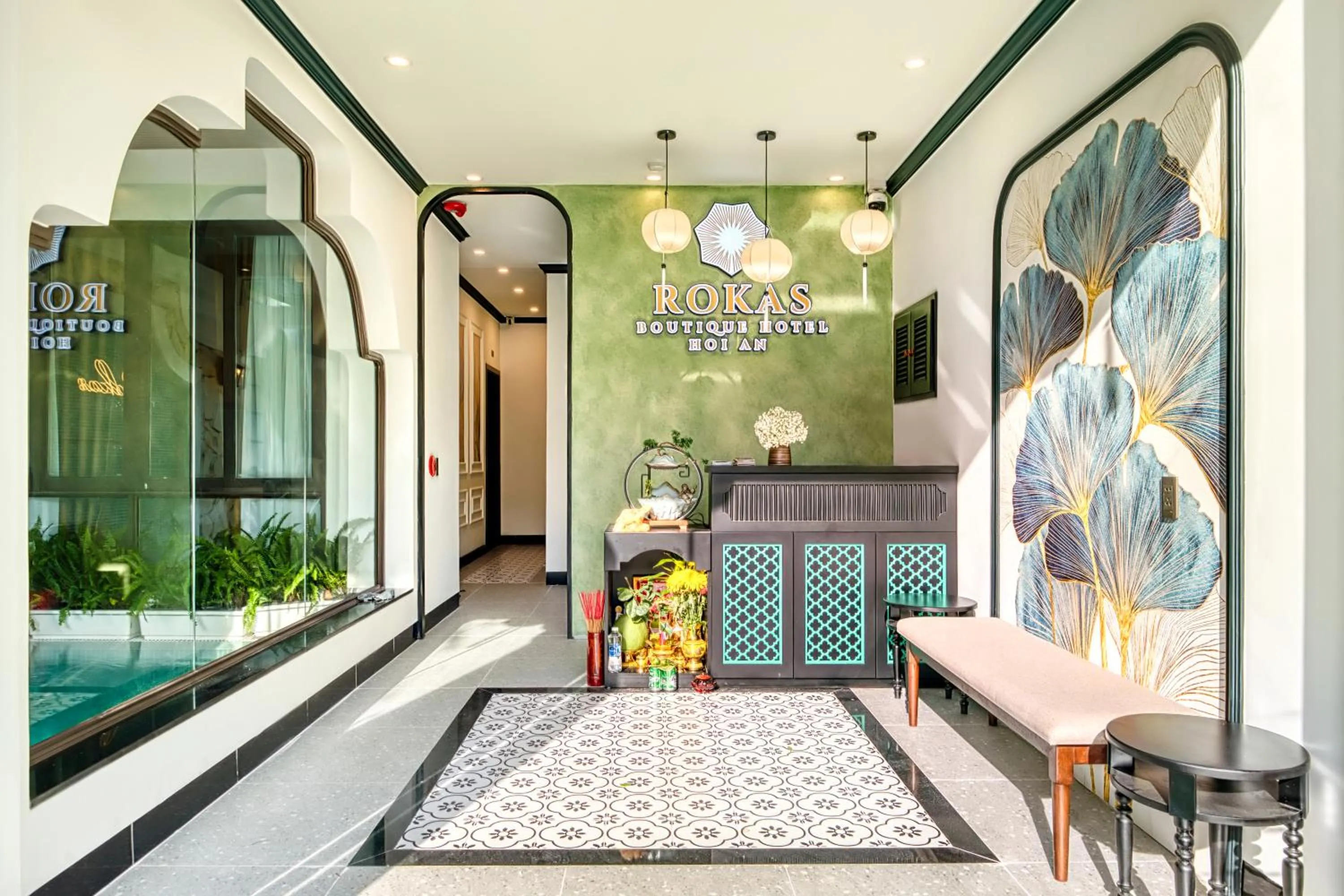 Lobby or reception in Rokas Hoi An Boutique Hotel