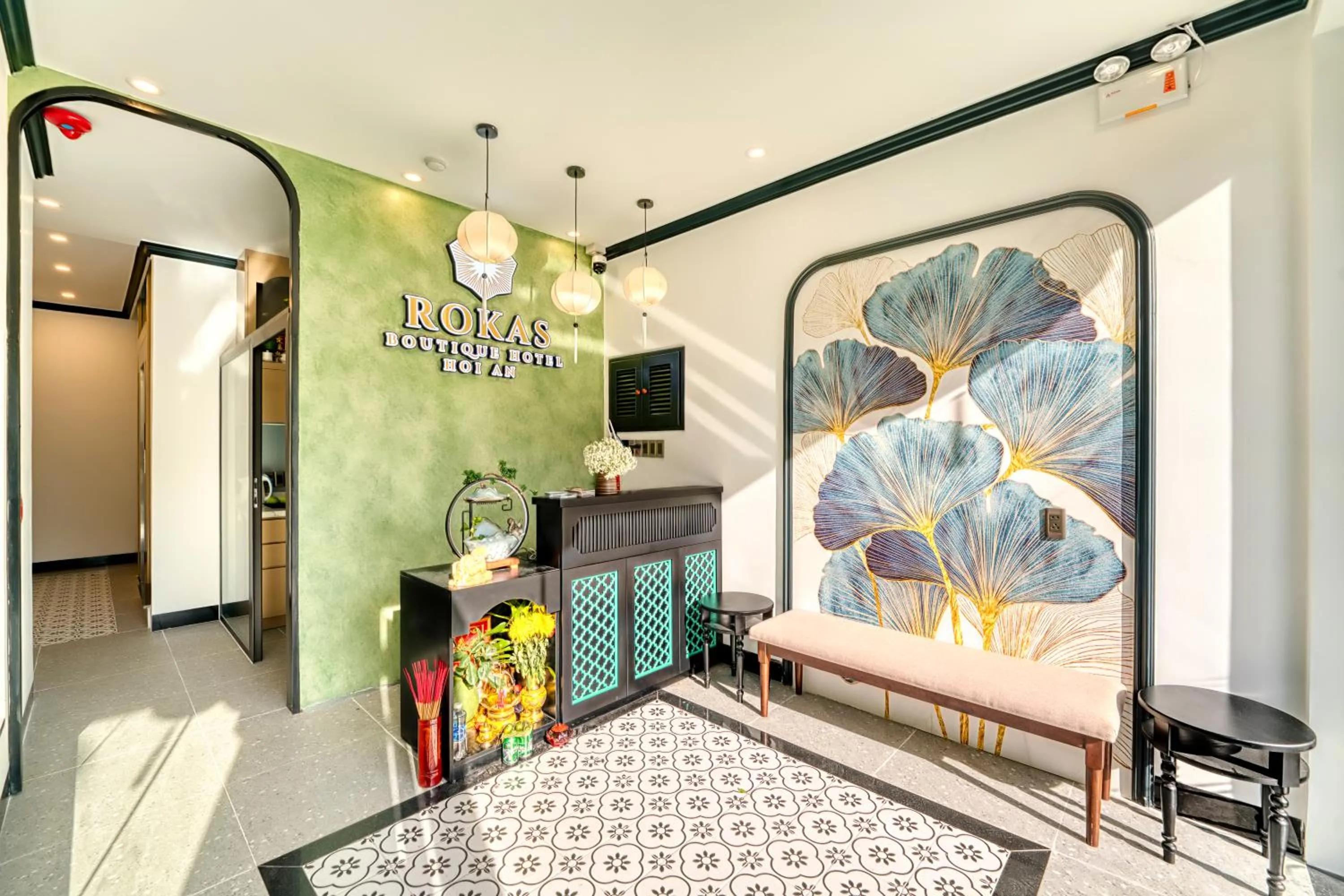 Lobby or reception, Bed in Rokas Hoi An Boutique Hotel