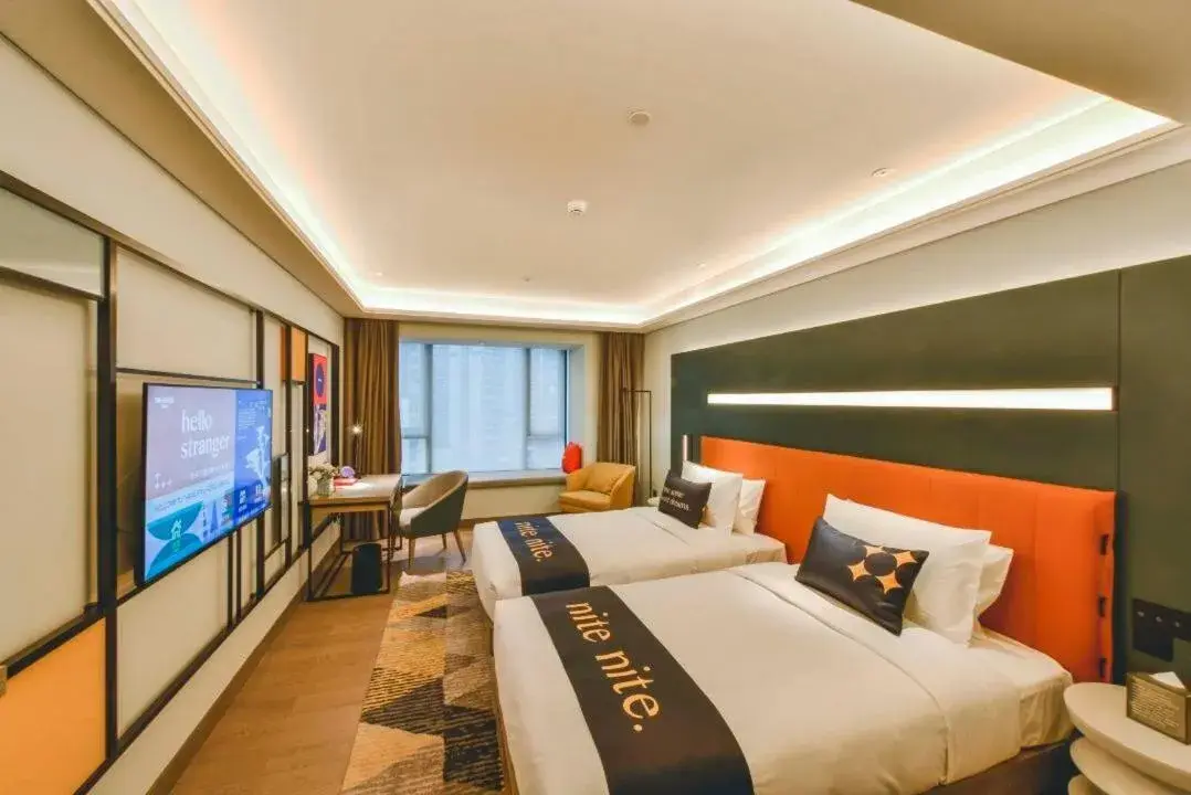 Executive Twin Room in MUSTEL Hotel Guangzhou Nansha Executive Twin Room in MUSTEL Hotel Guangzhou Nansha
