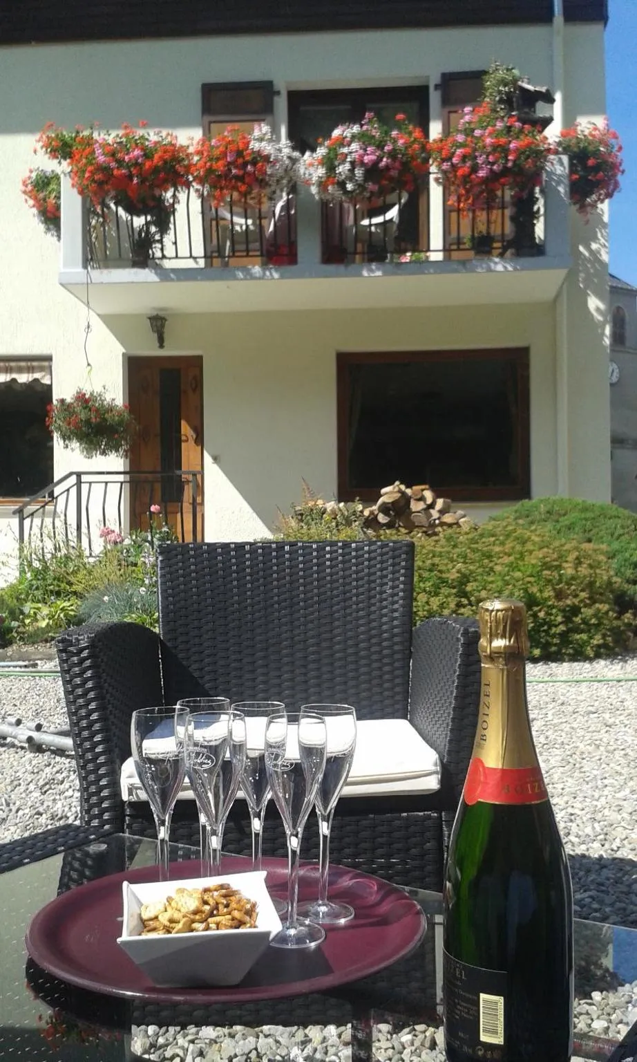 Garden in Hôtel Flor'Alpes