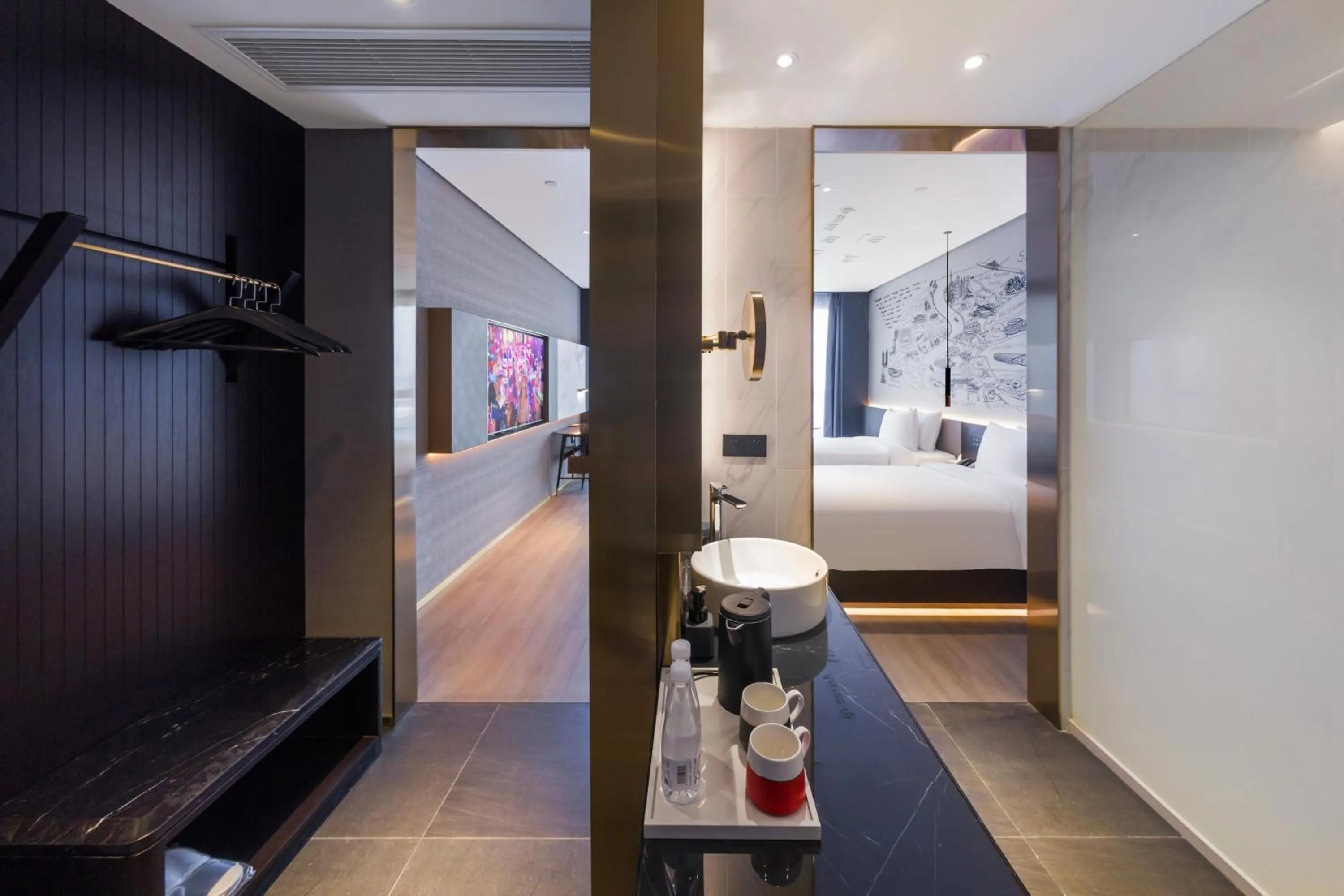 Photo of the whole room, Bed in Shanghai Lianhang Road Pujiang Town CitiGO Hotel