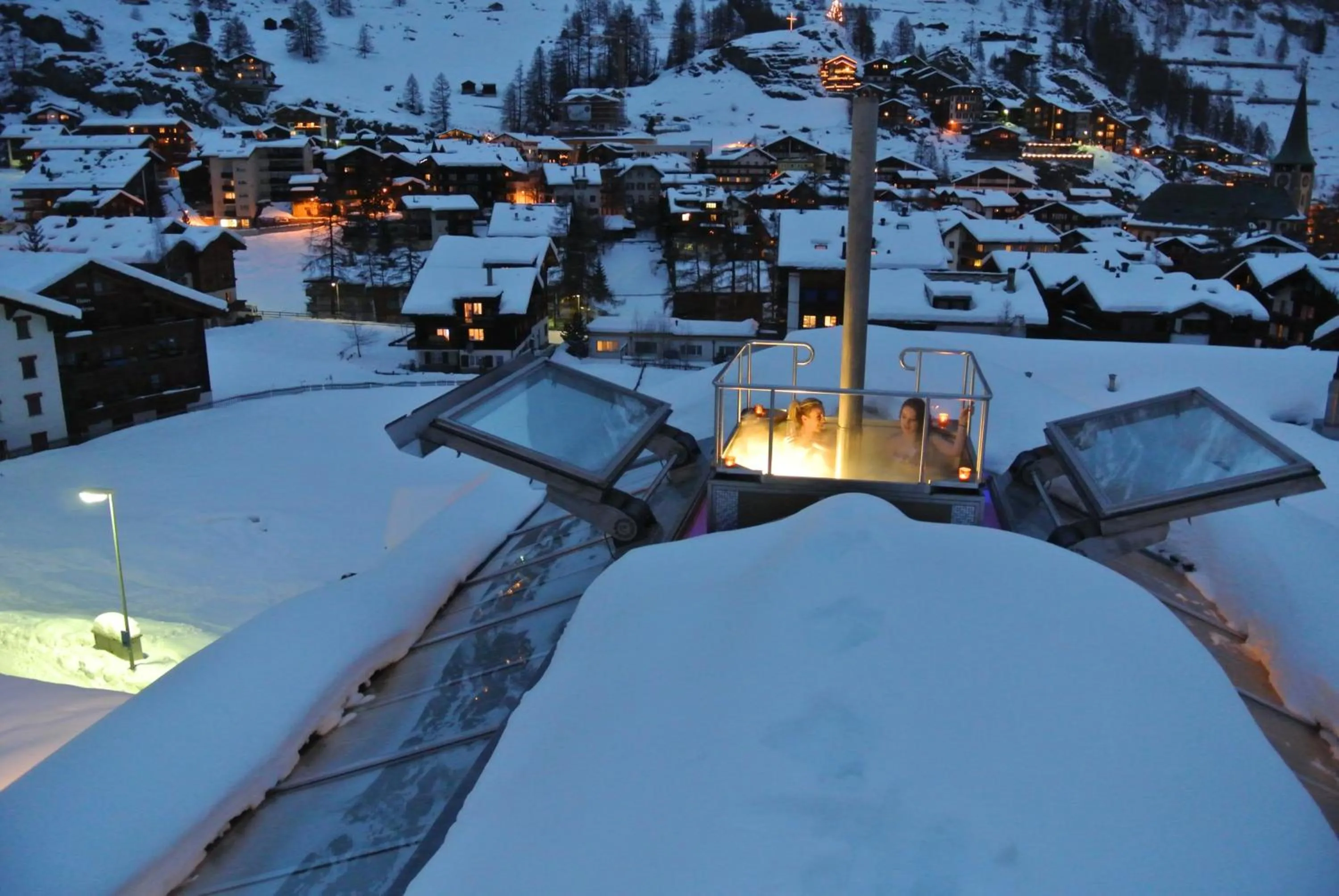 View (from property/room), Winter in Backstage Hotel Chalet Rooms