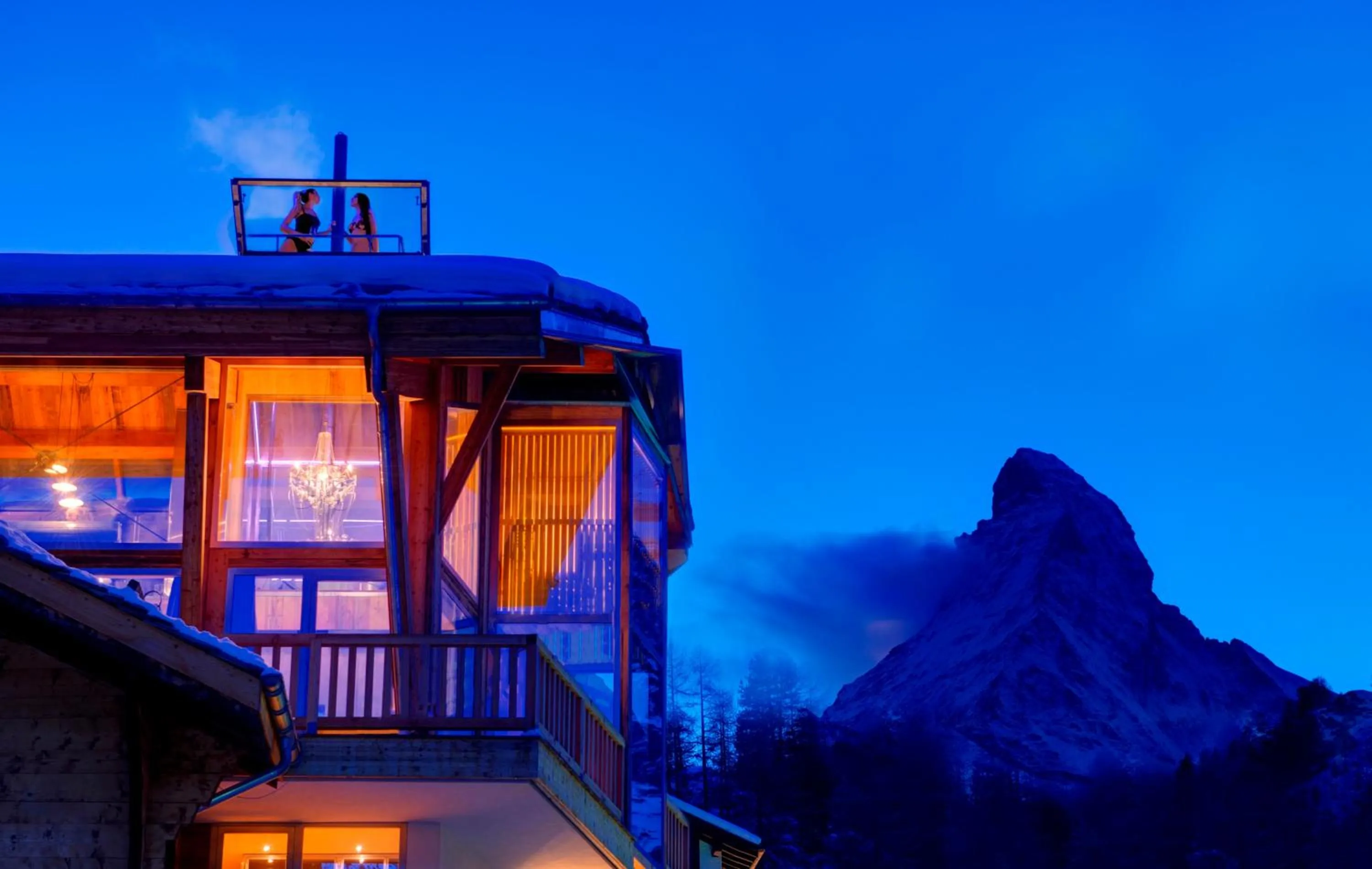 Property building, Winter in Backstage Hotel Chalet Rooms