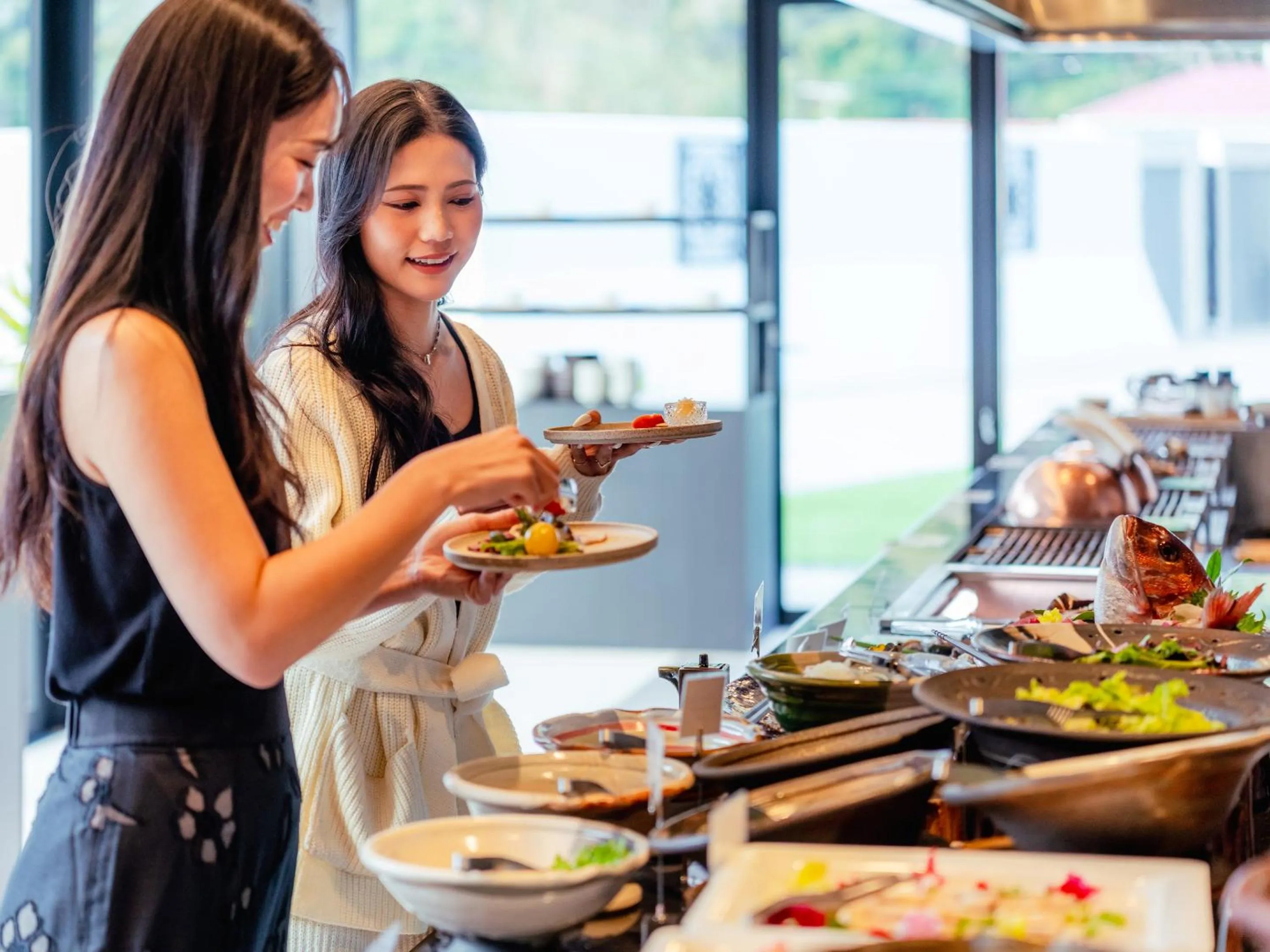 Breakfast in FIVE SPRING RESORT THE SHIRAHAMA