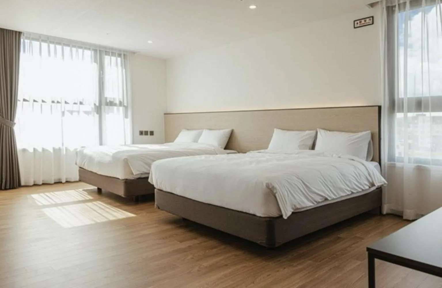 Bed in Lemain Hotel Seogwipo