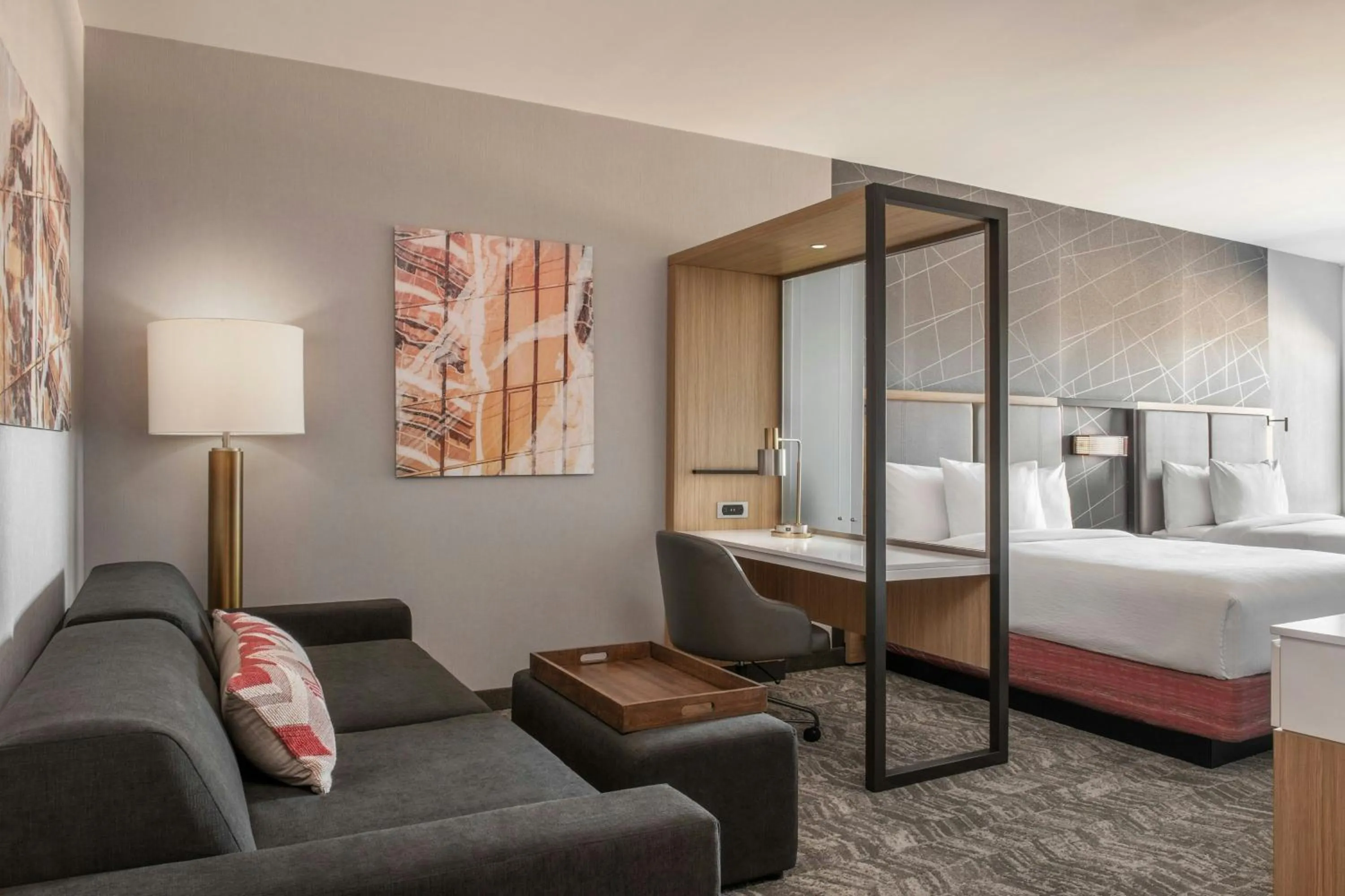 Bedroom, Bed in SpringHill Suites by Marriott Phoenix West/Avondale