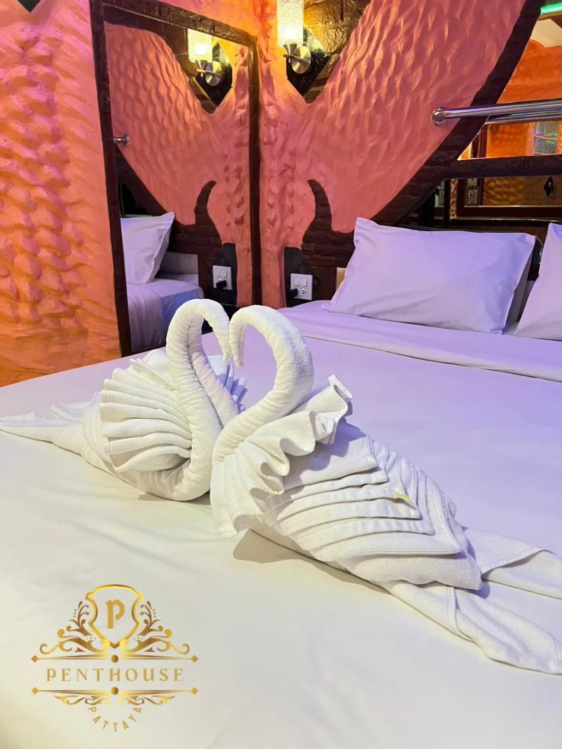 Bed in PENTHOUSE PATTAYA