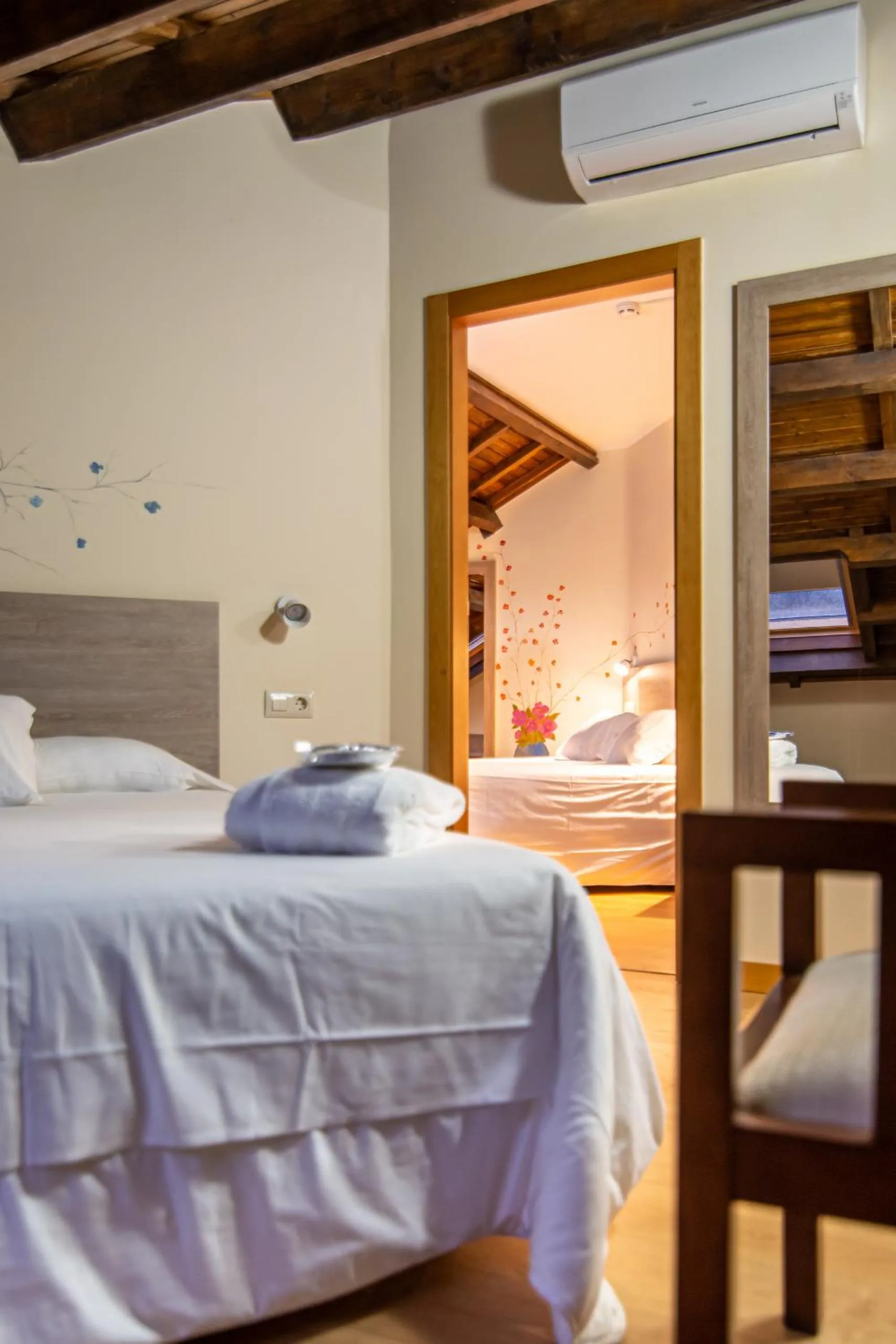 Bed in Hotel Balneario Río Pambre