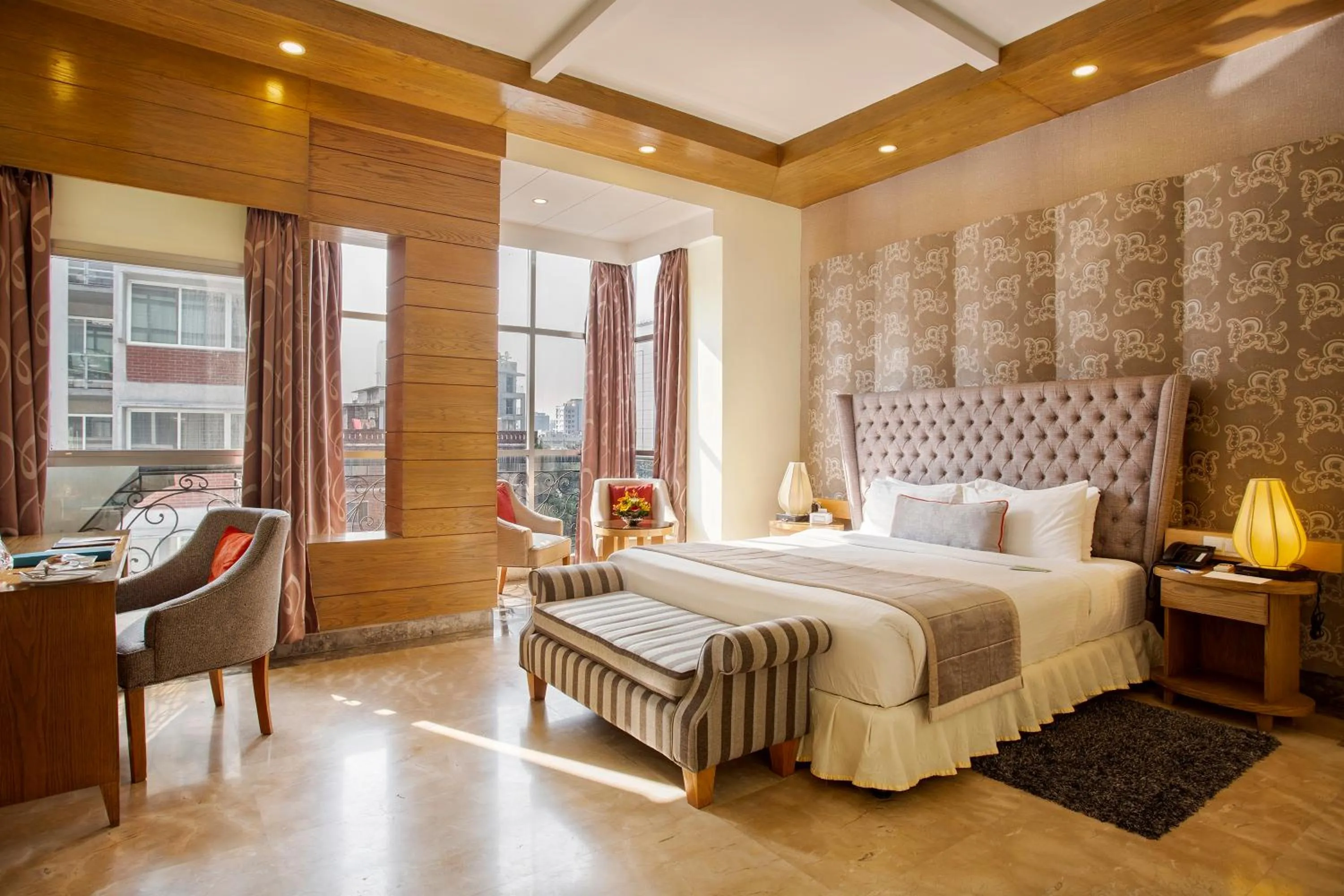 Photo of the whole room, Bed in Ascott Palace Dhaka