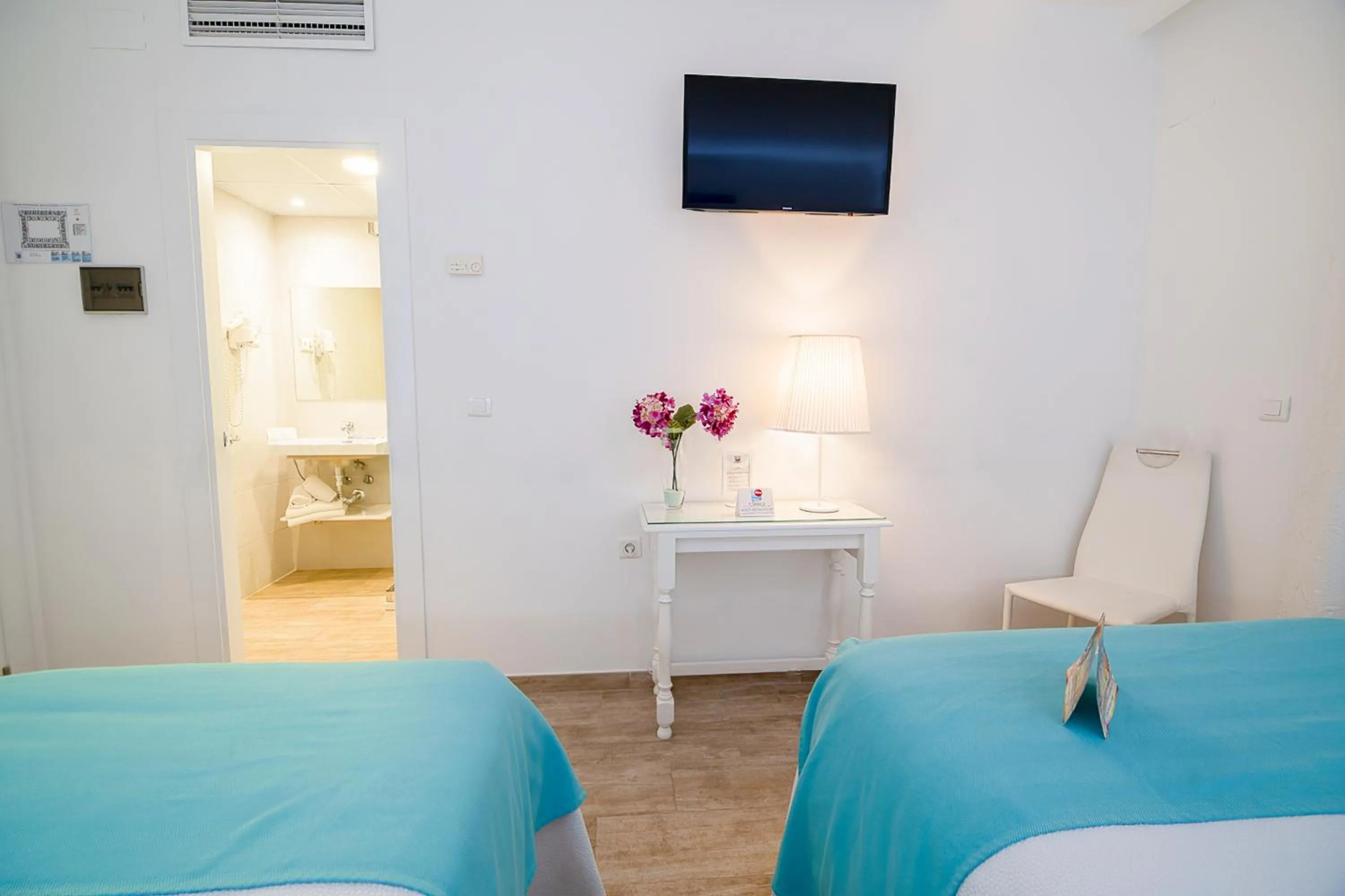 Bed in Hotel Romerito