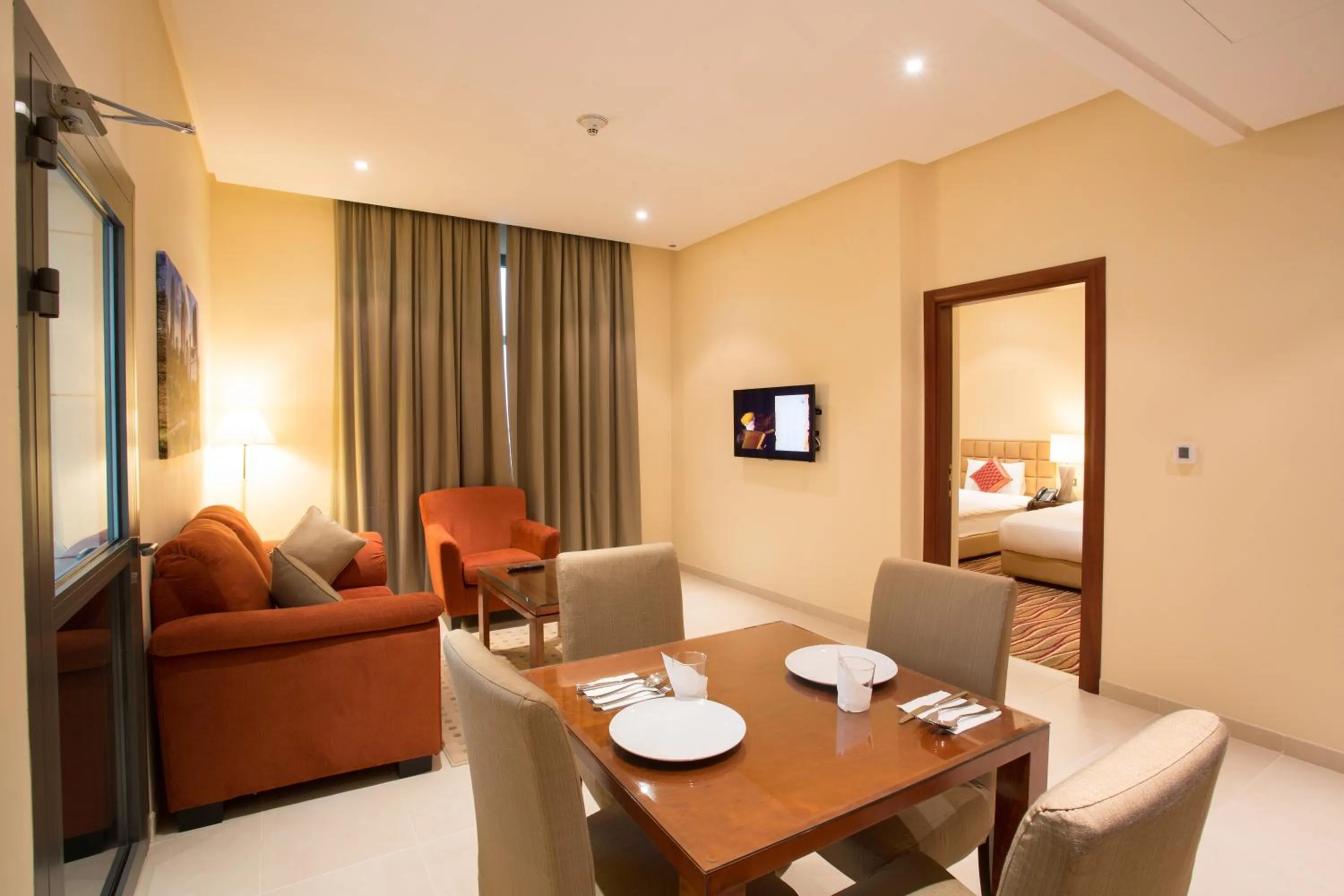 TV and multimedia, Seating Area in Dalal City Hotel