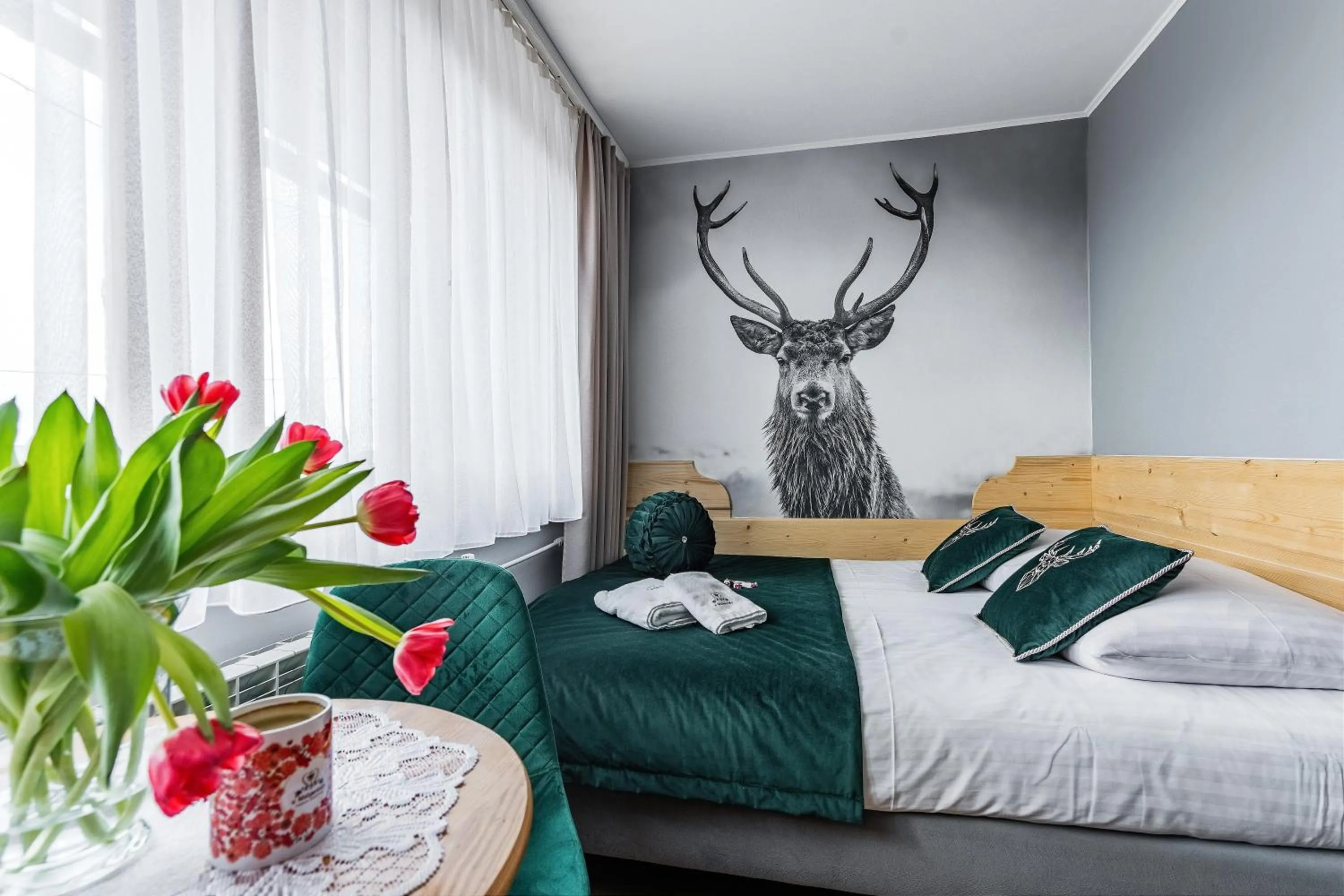 Bed in Pokoje Gościnne U Małgorzaty Jacuzzi & Sauna