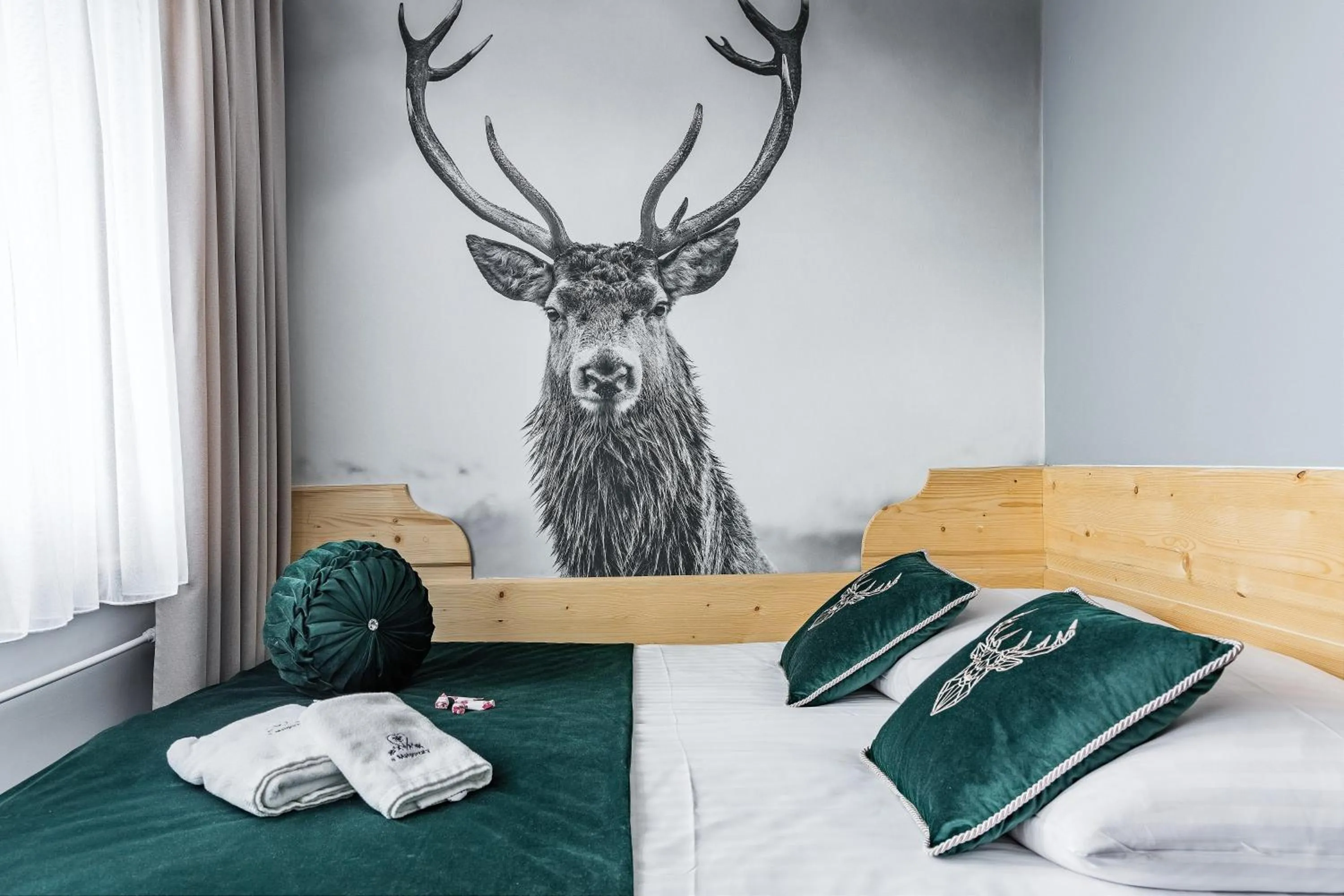 Bed in Pokoje Gościnne U Małgorzaty Jacuzzi & Sauna