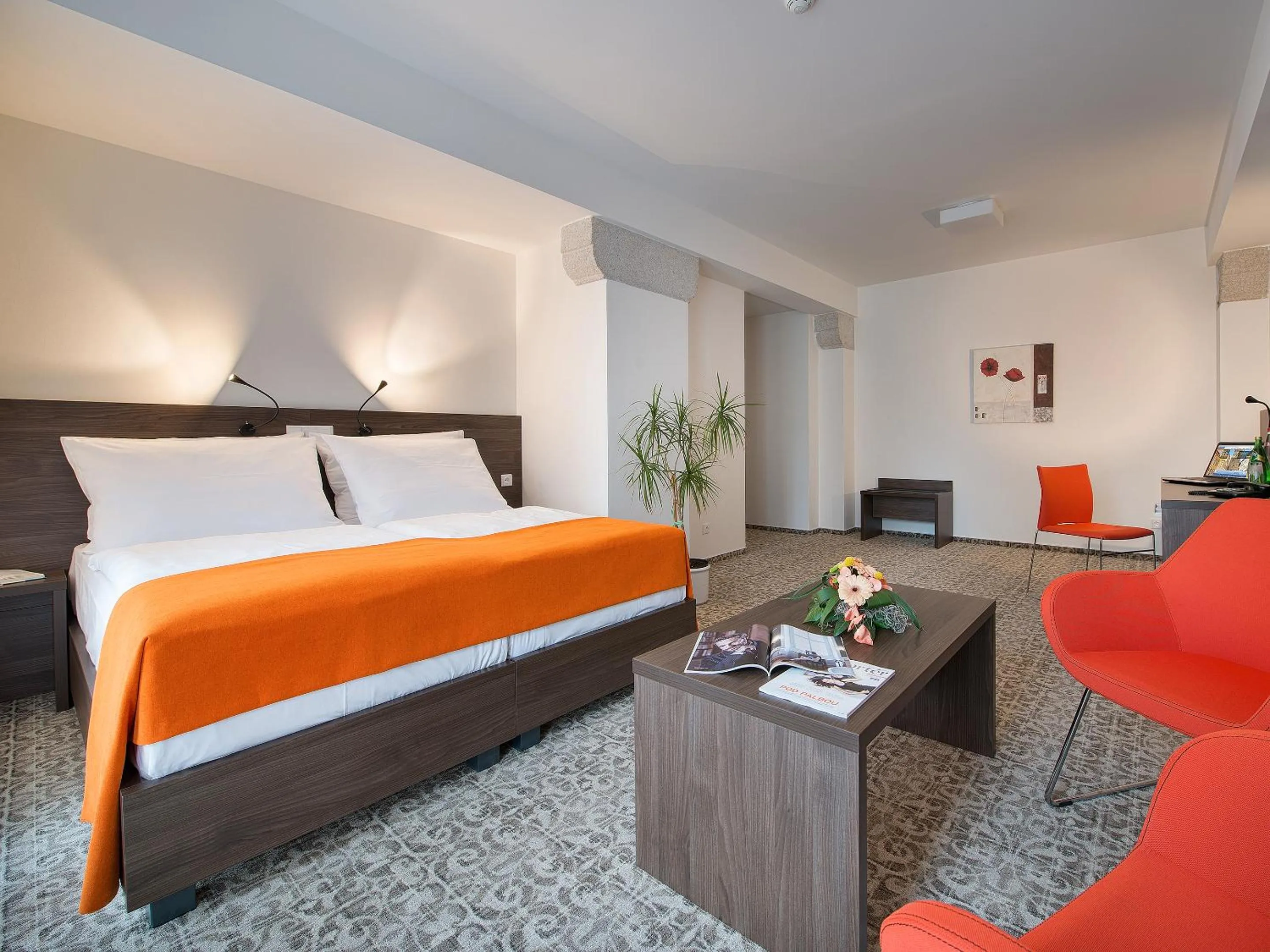 Bed in EA Business Hotel Jihlava