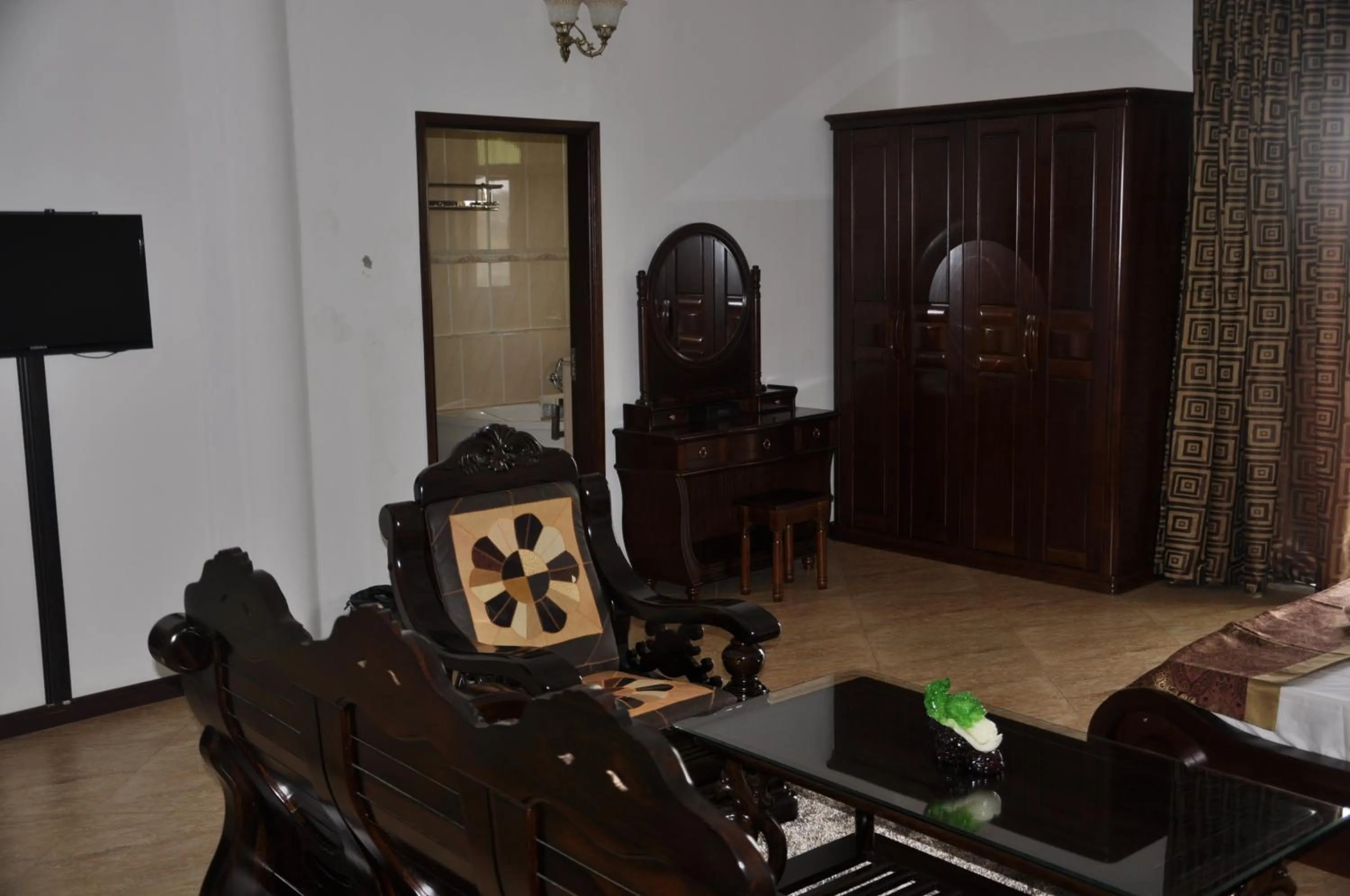 Seating area in Biraj International Hotel