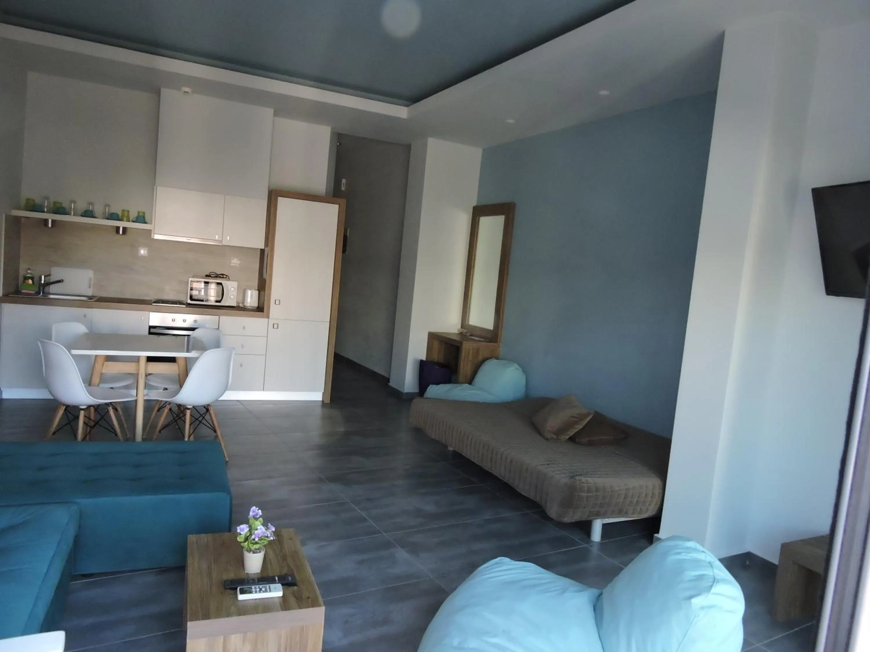 Living room in Derveni Luxury Apartments