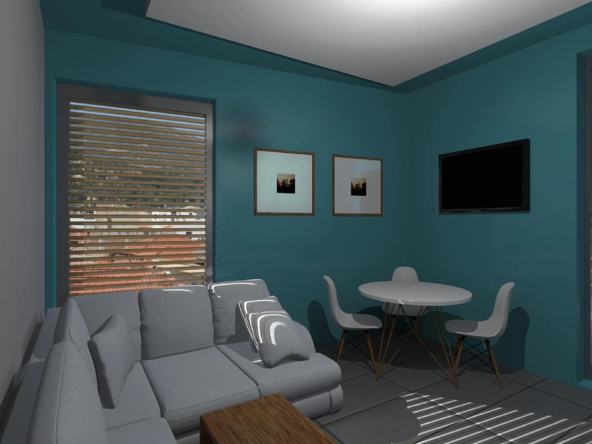 Living room in Derveni Luxury Apartments