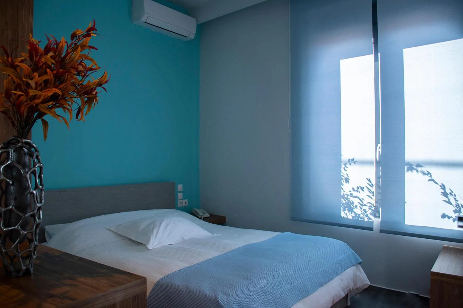 Bed in Derveni Luxury Apartments