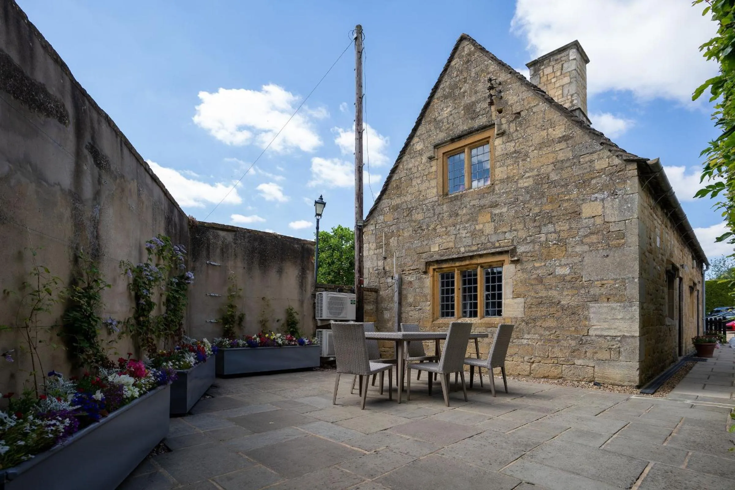Patio in The Lygon Arms - an Iconic Luxury Hotel