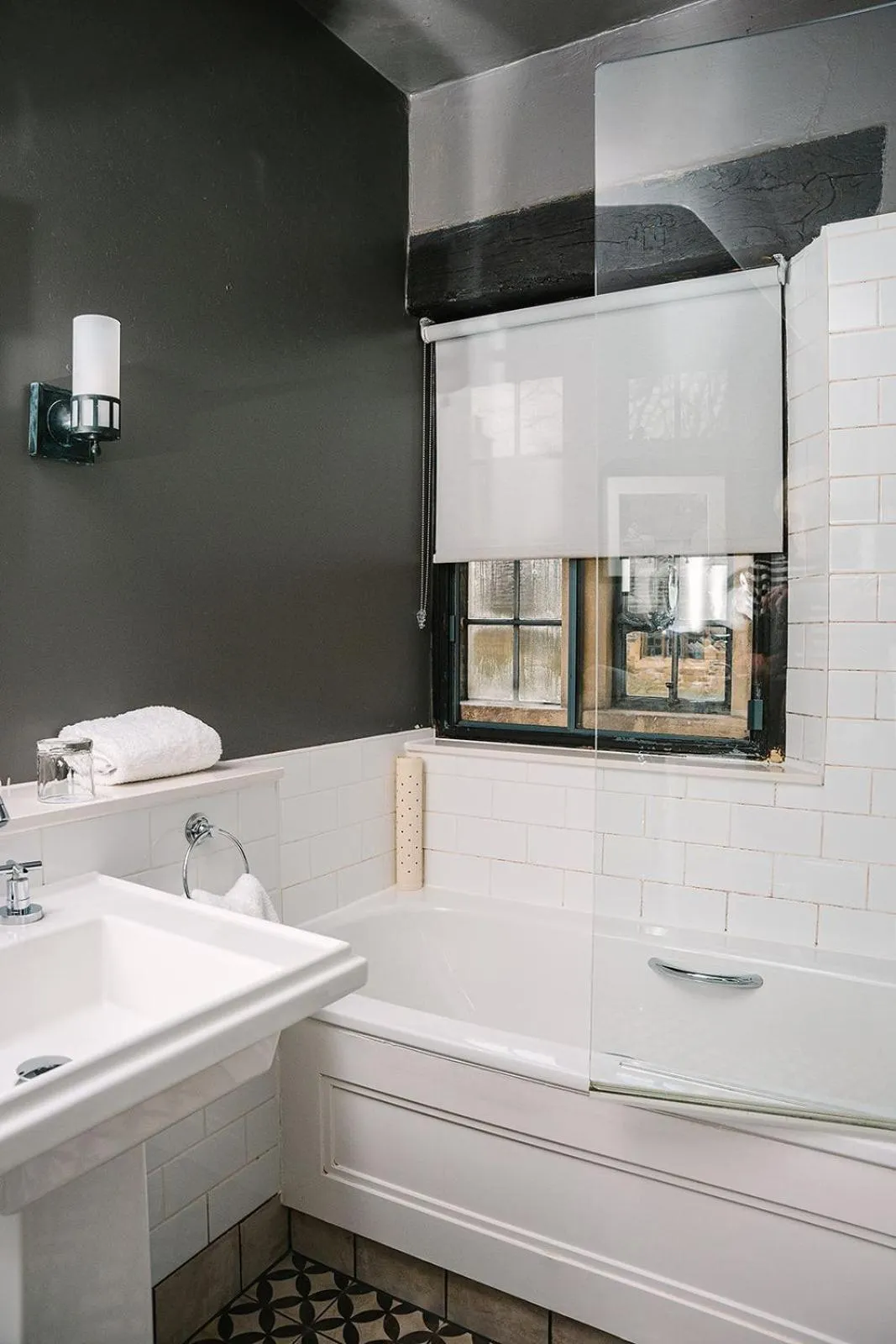 Bathroom in The Lygon Arms - an Iconic Luxury Hotel