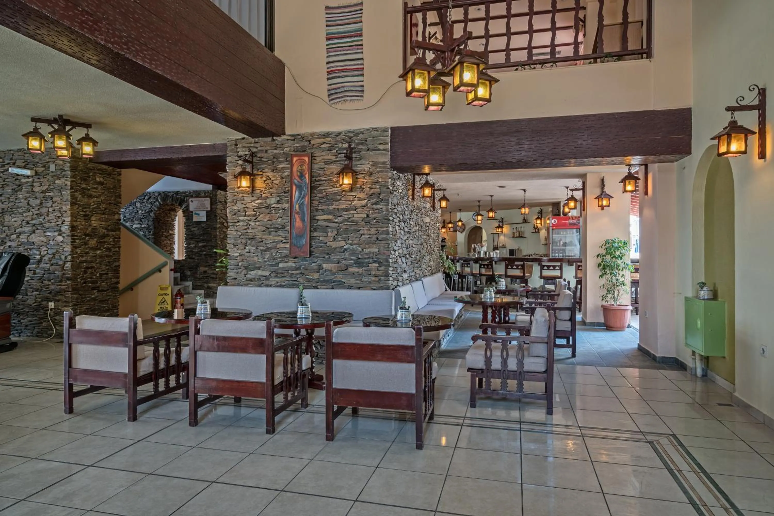 Lobby or reception in Lefkoniko Beach & Bay