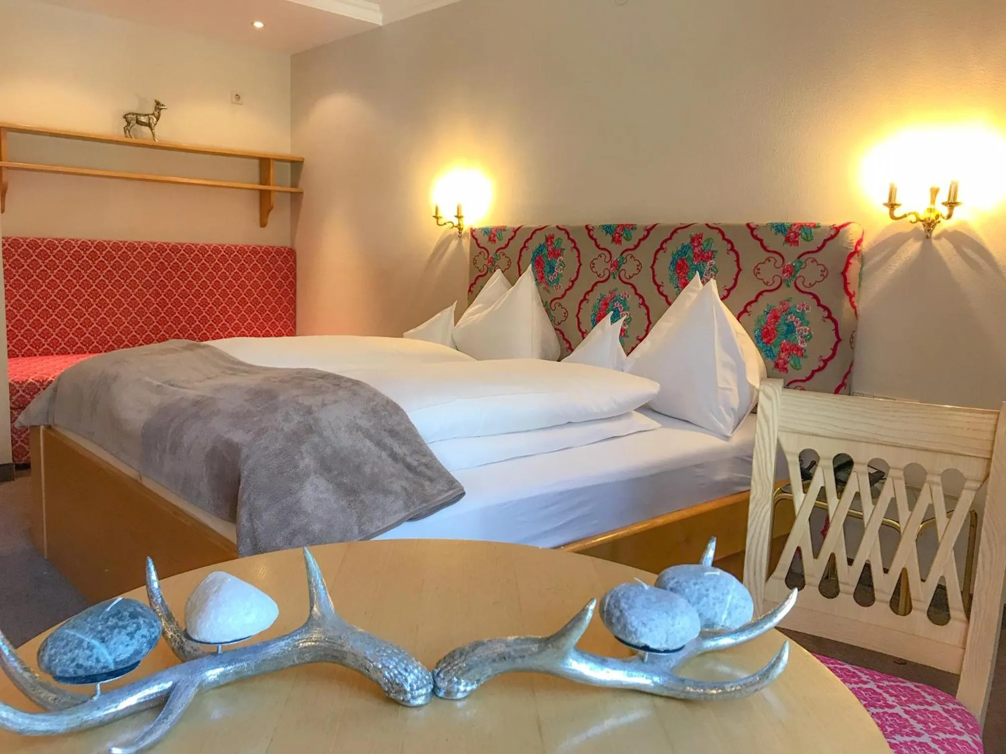 Bed in Andi's Skihotel