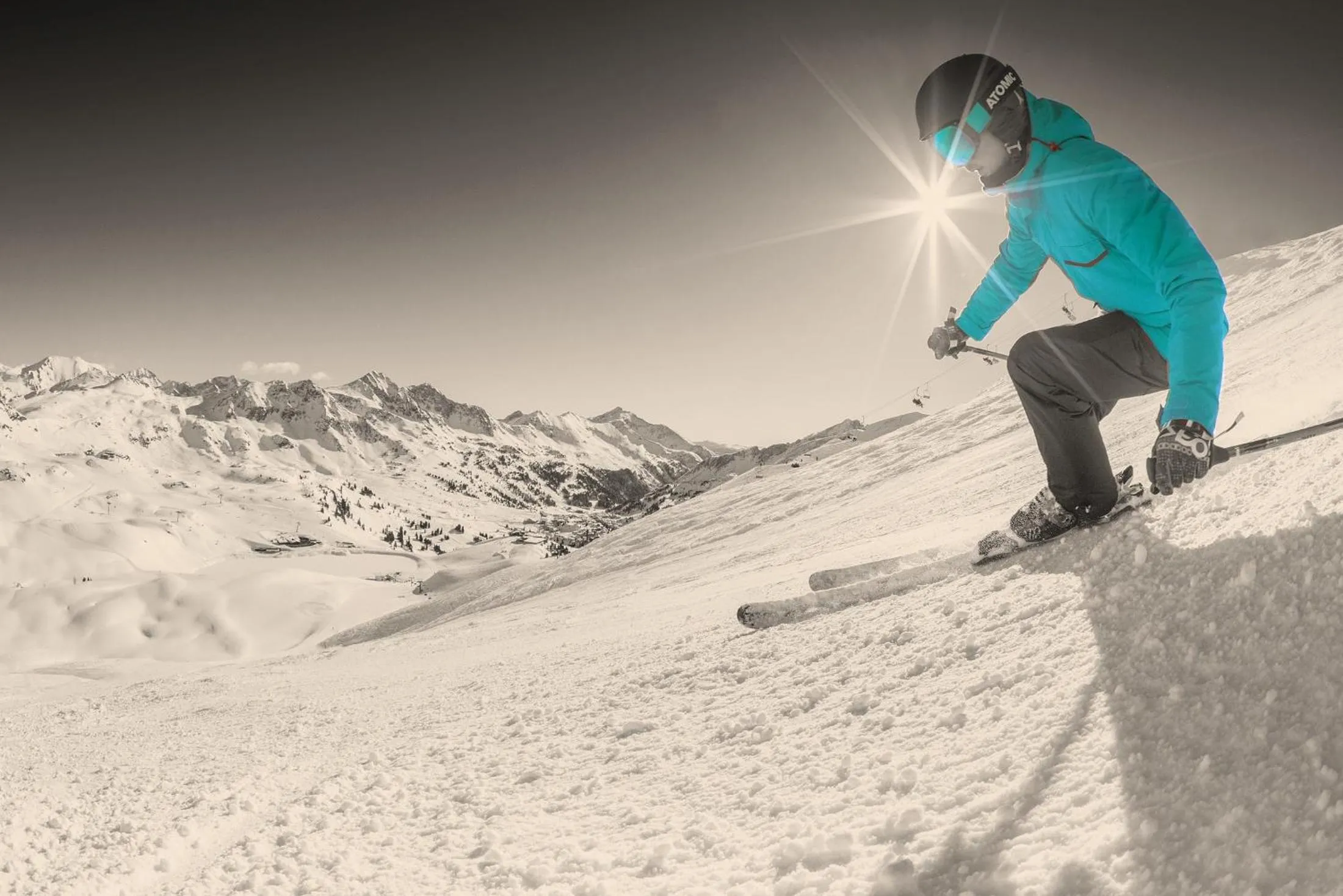 Skiing in Andi's Skihotel